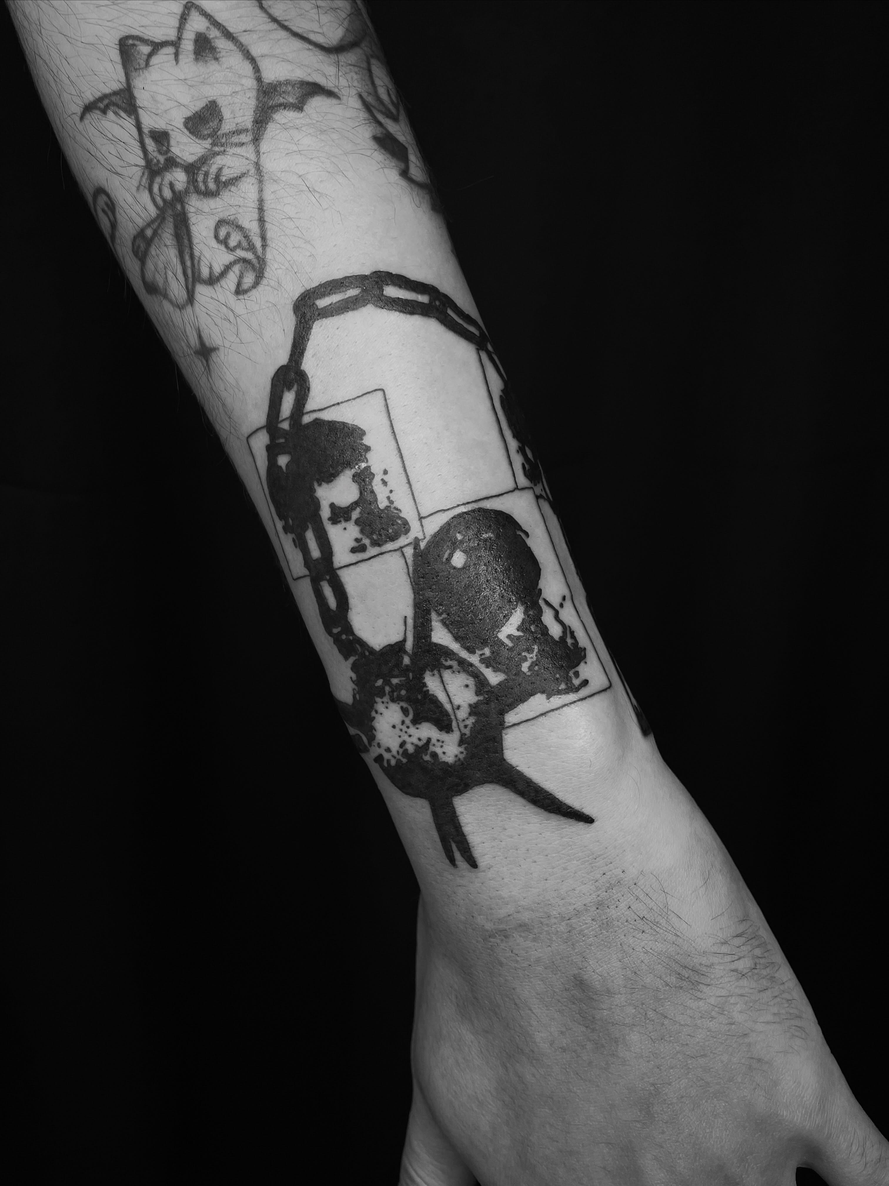 Tattoo by @cristytattoo — black_and_grey