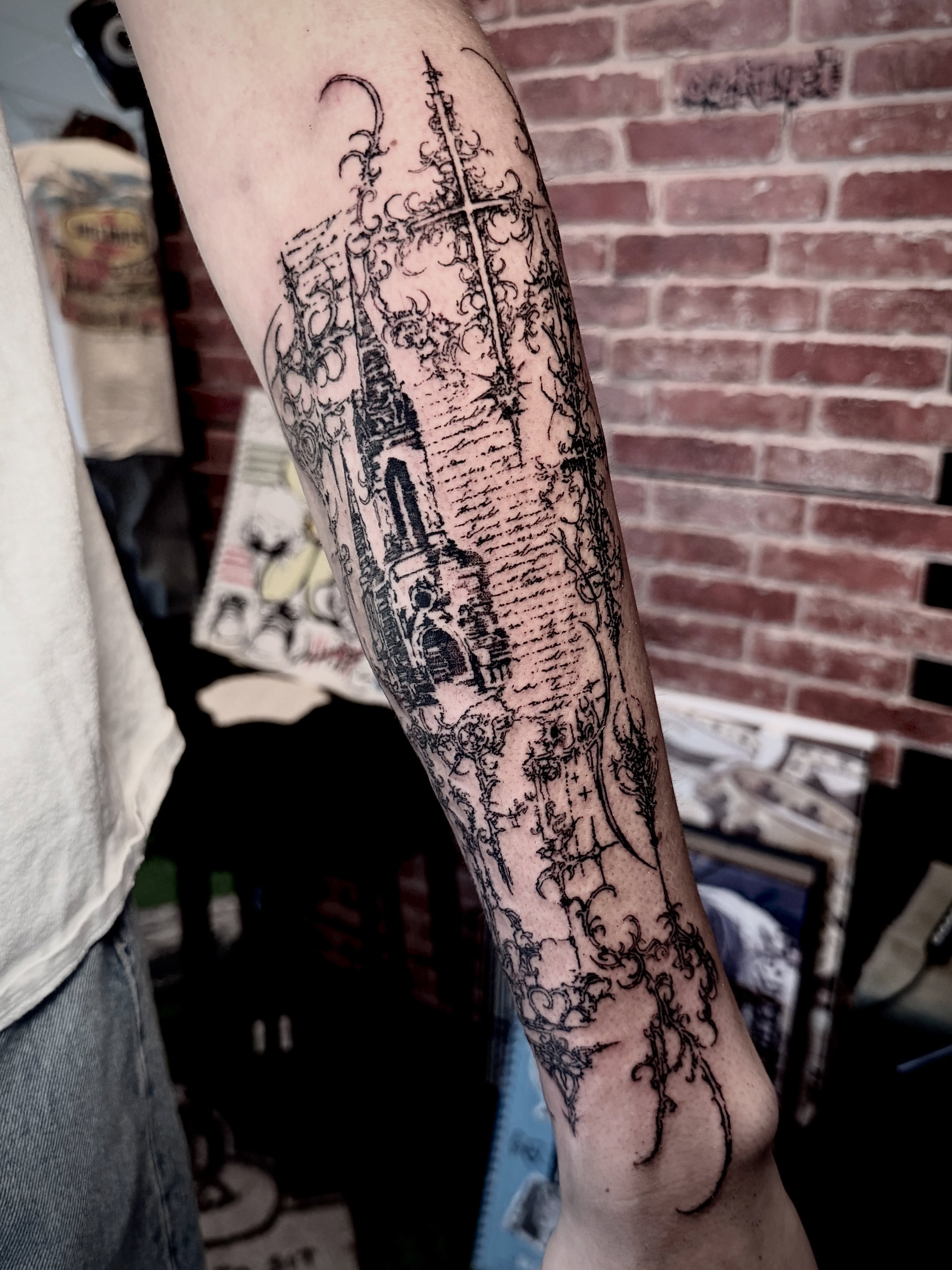 Tattoo by @hoodyink — black_and_grey