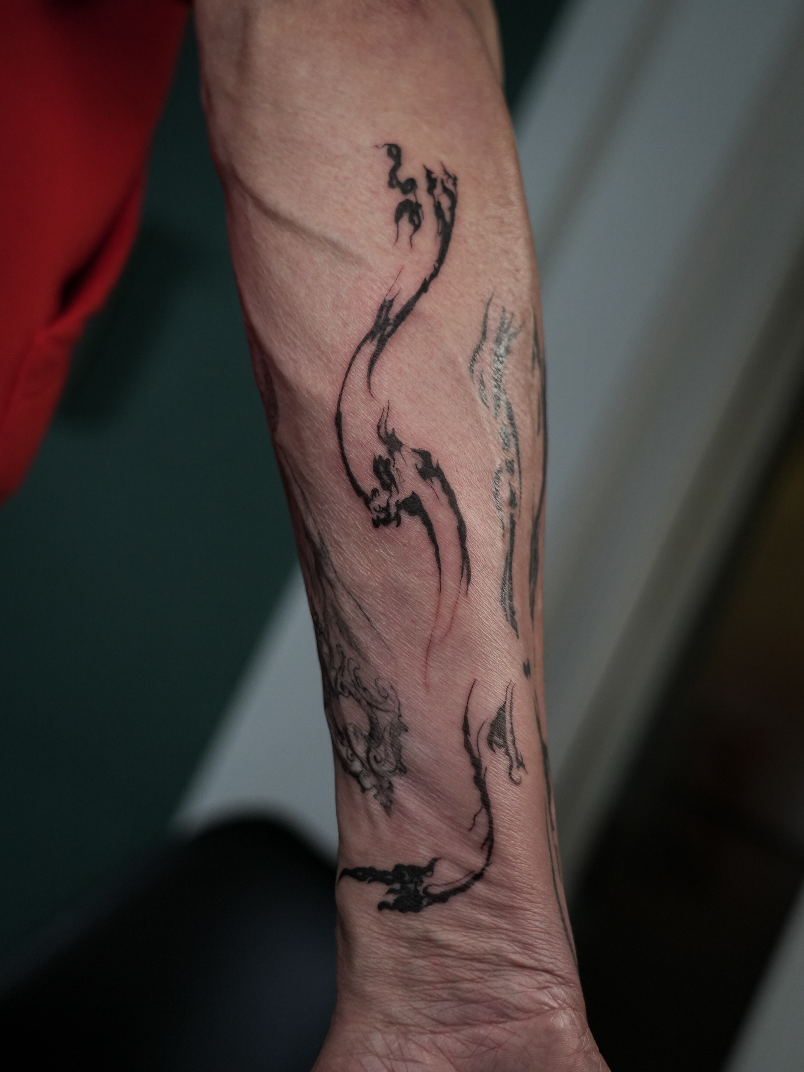 Tattoo by @tomtranchina โ black_and_grey
