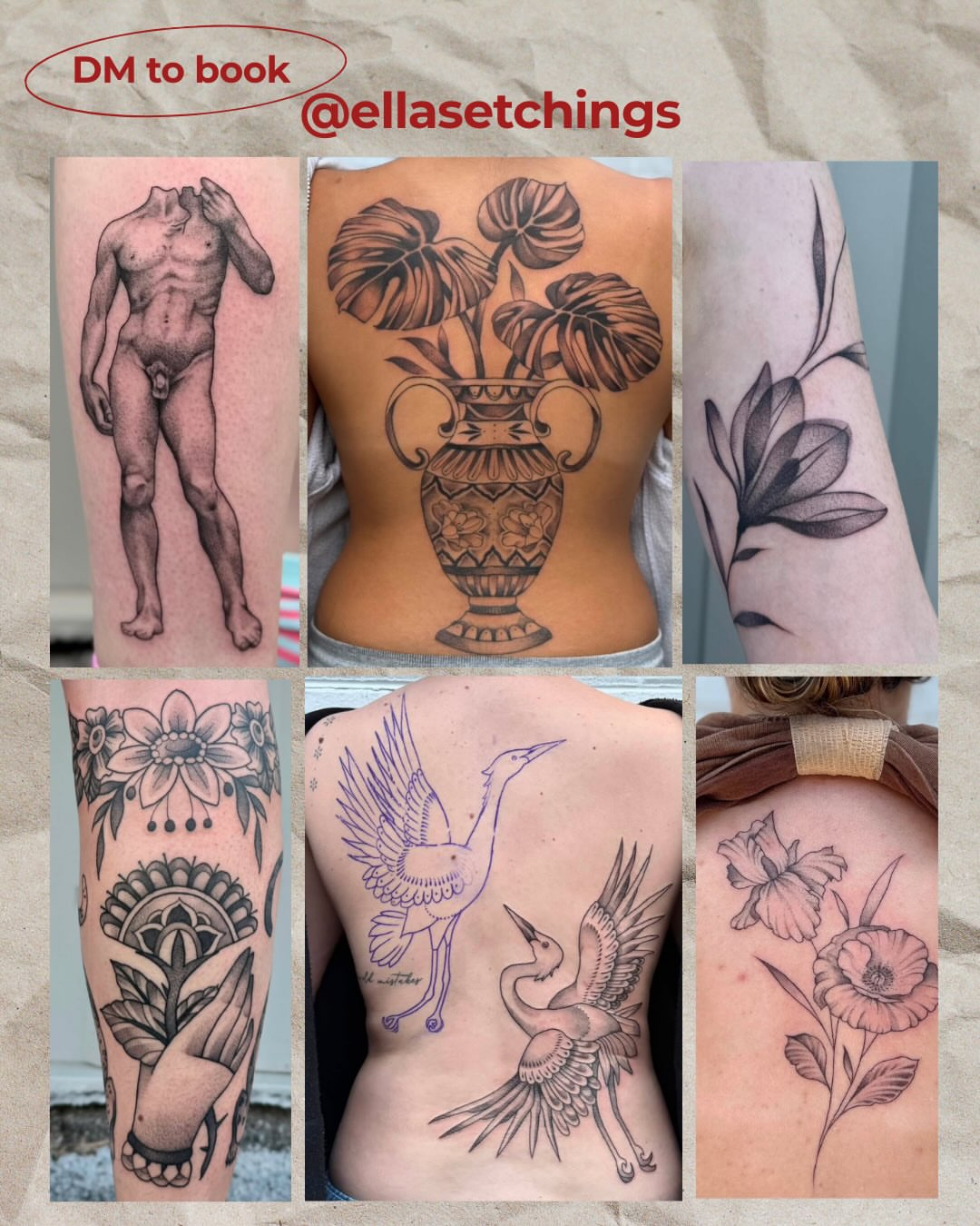 Tattoo by @fleabagtattoos — black_and_grey