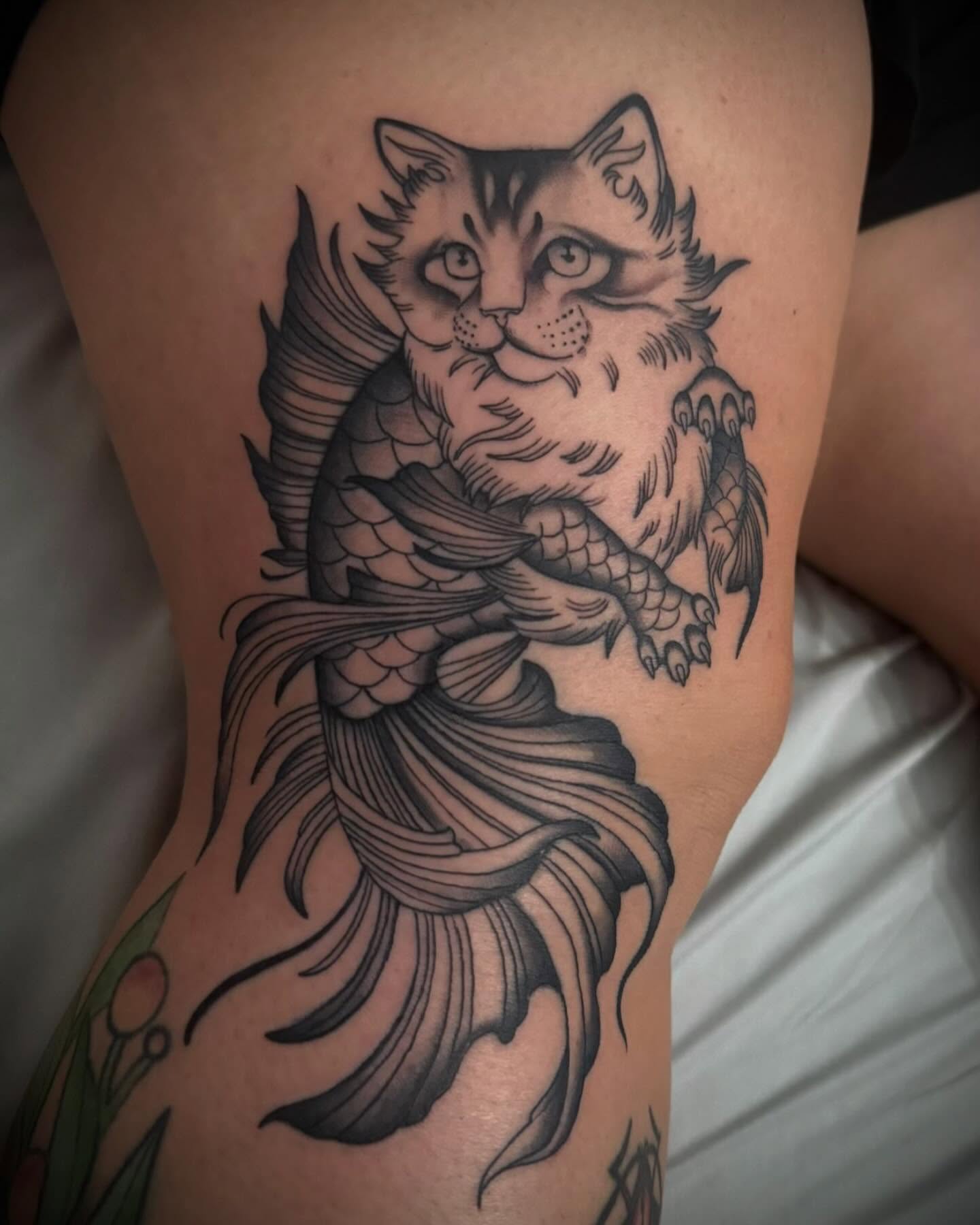 Tattoo by @artisticbubba — black_and_grey