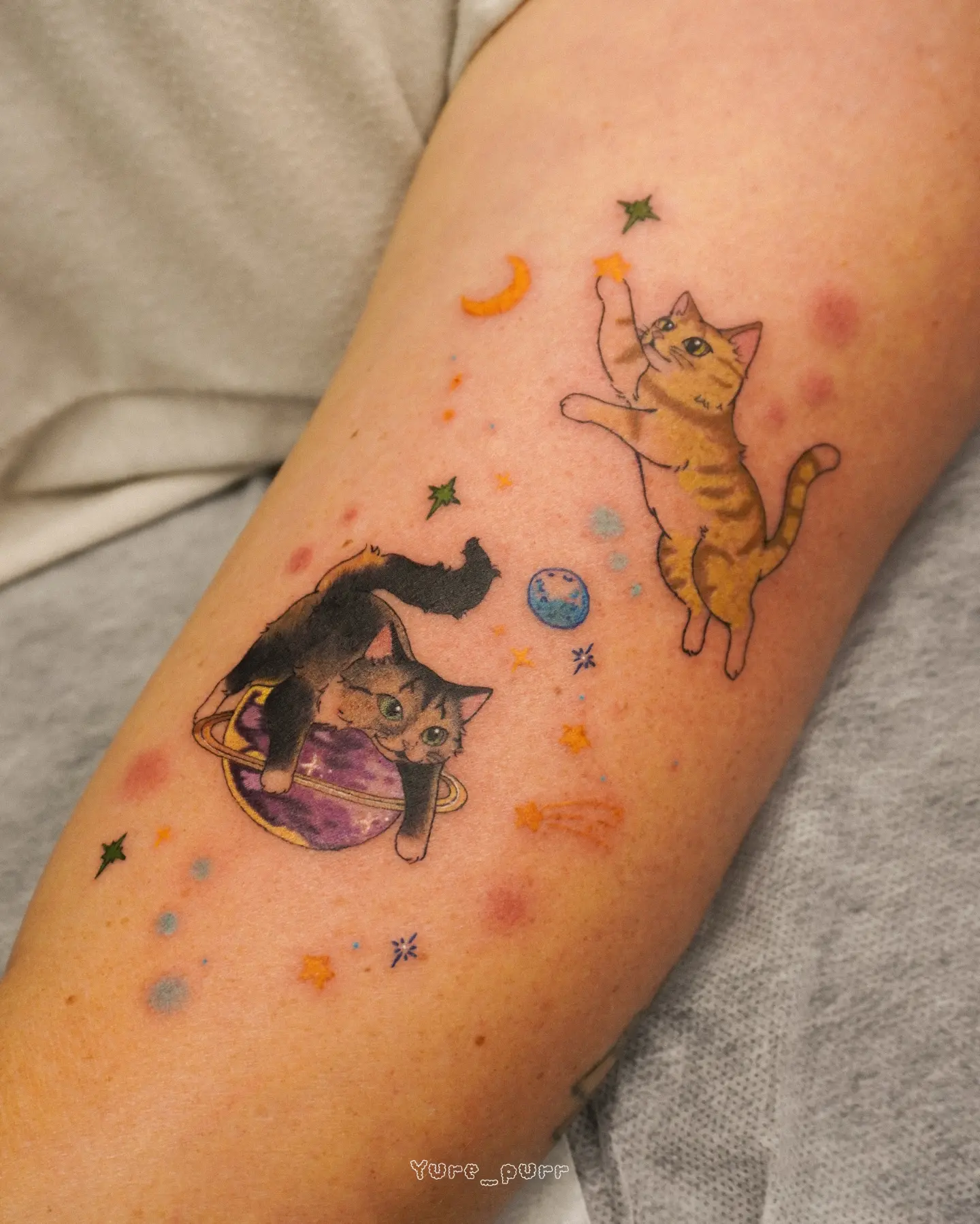 Tattoo by @yure_purr β new_school, illustrative