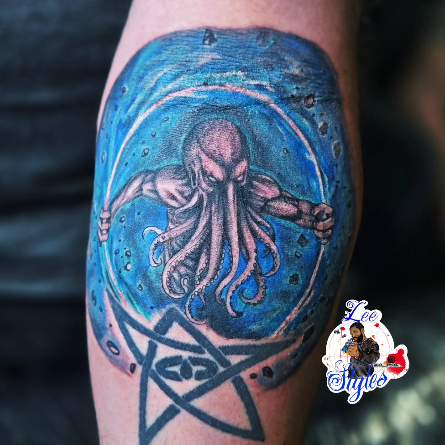 Tattoo by @lee__styles__ — dotwork, realism