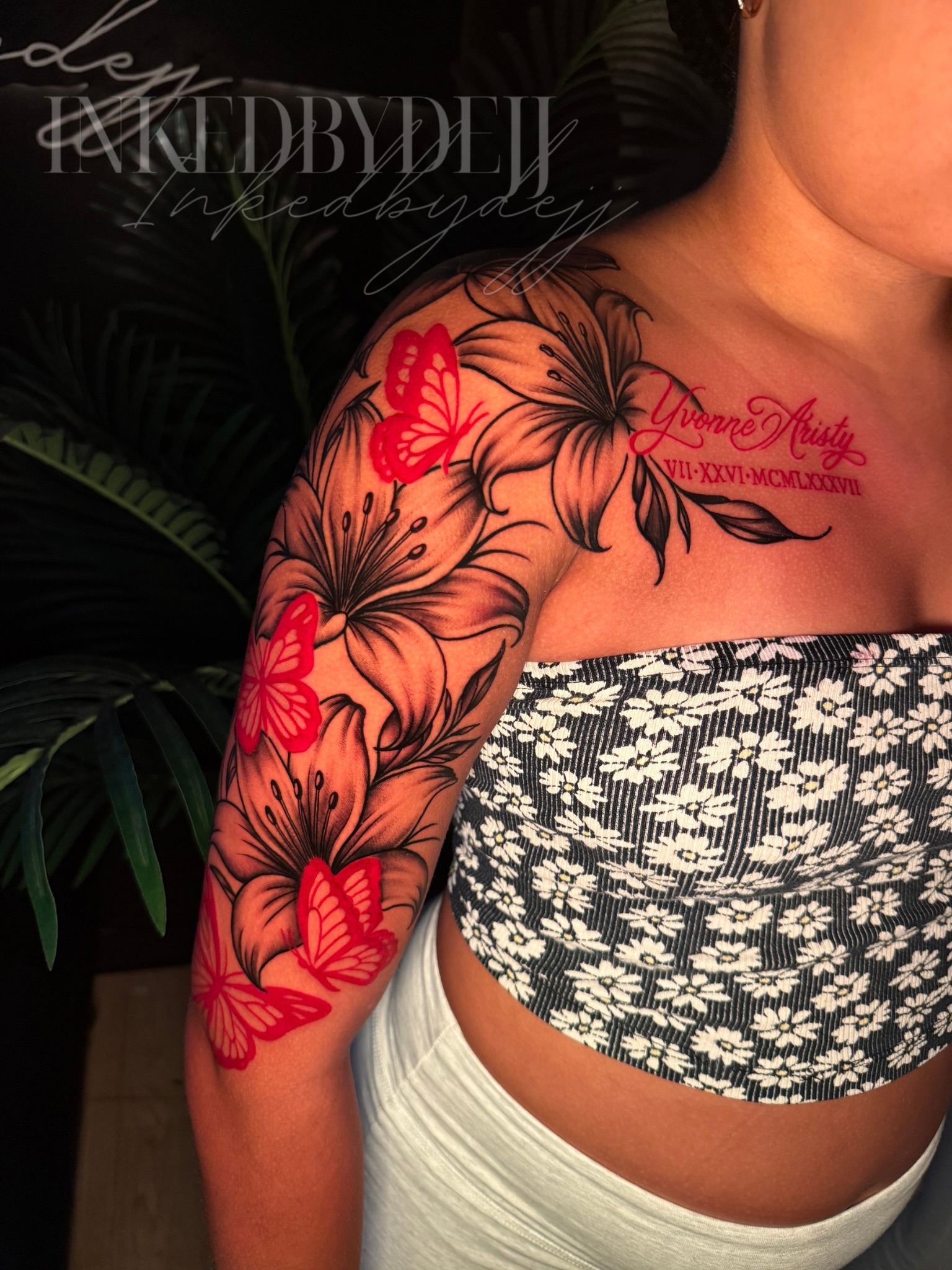 Tattoo by @inkedbydejj — american_traditional, dotwork