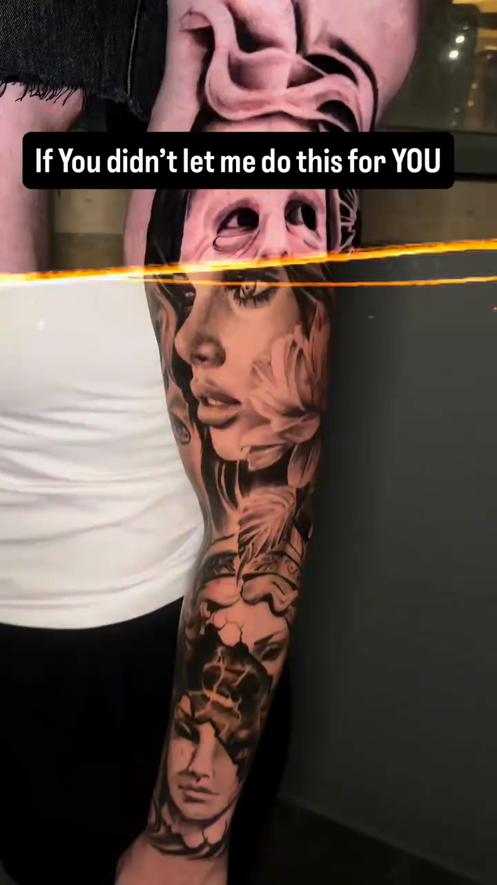Tattoo by @shellzinkz — realism, black_and_grey