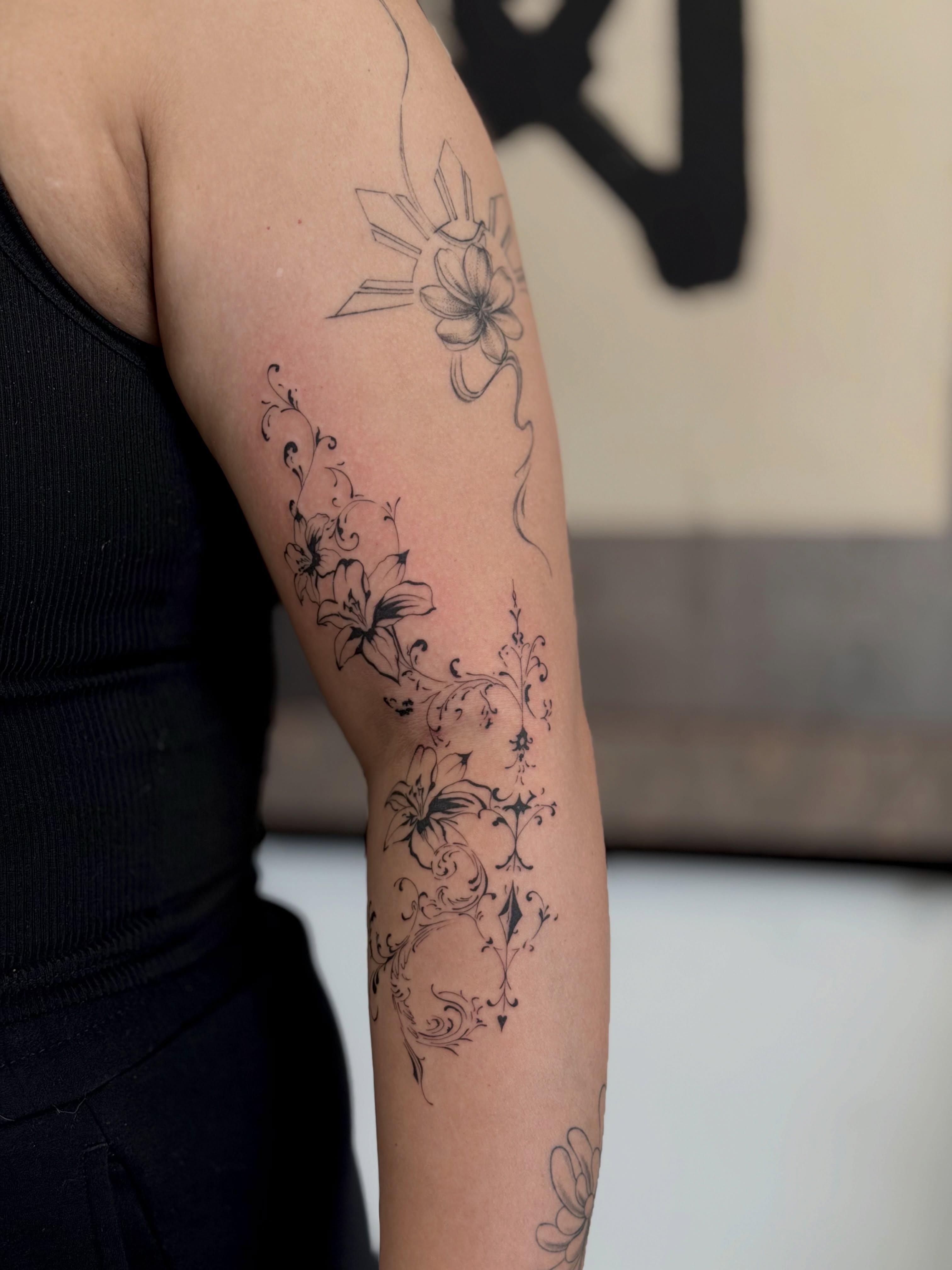 Tattoo by @tattedbymae β fine_line, ornamental