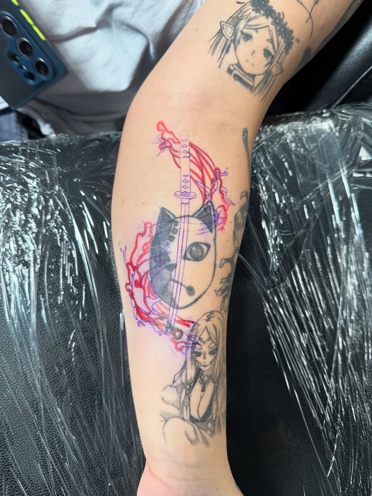 Tattoo by @keybluetattoo — anime, illustrative