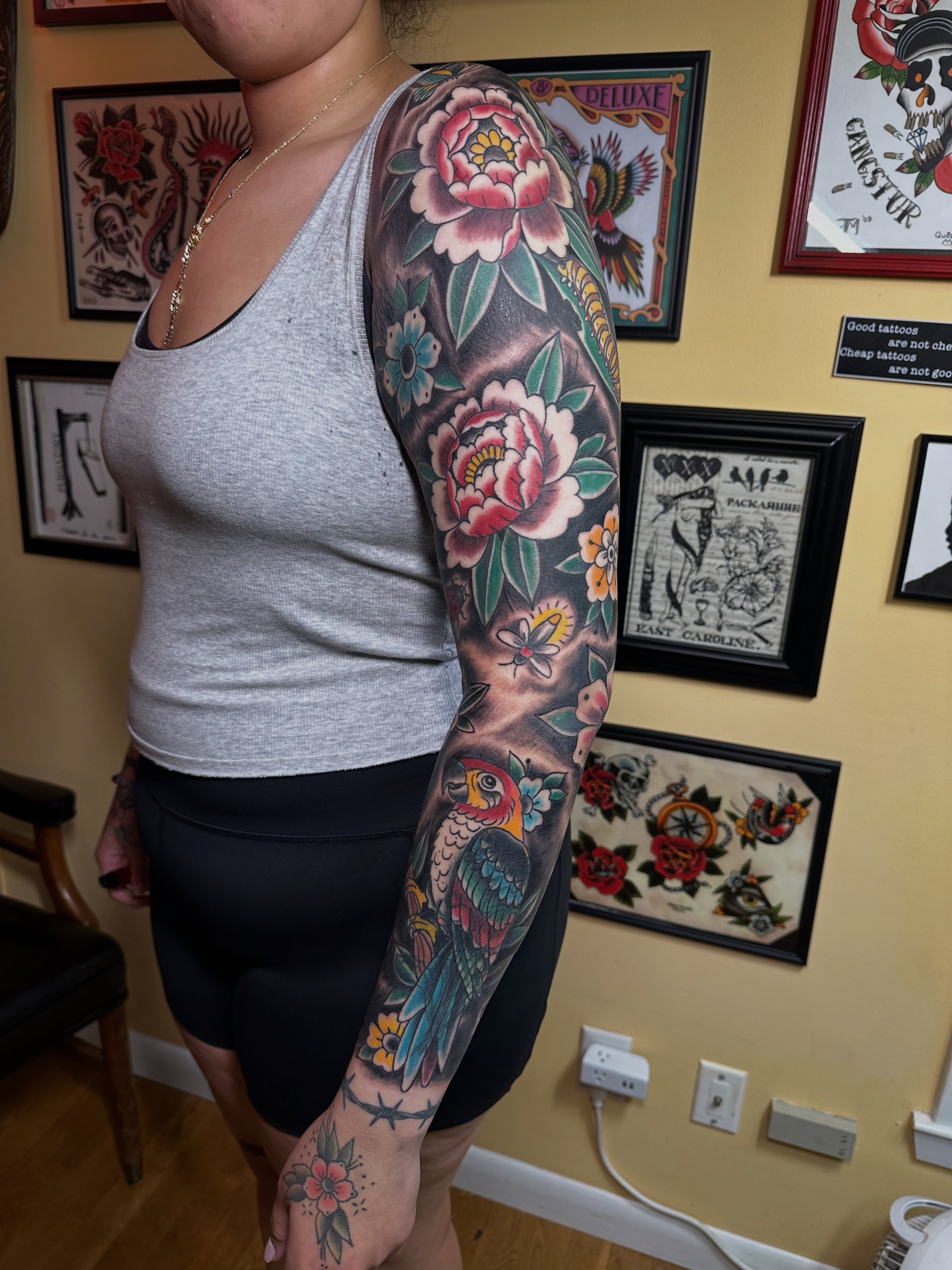 Tattoo by @derricknail — american_traditional, dotwork