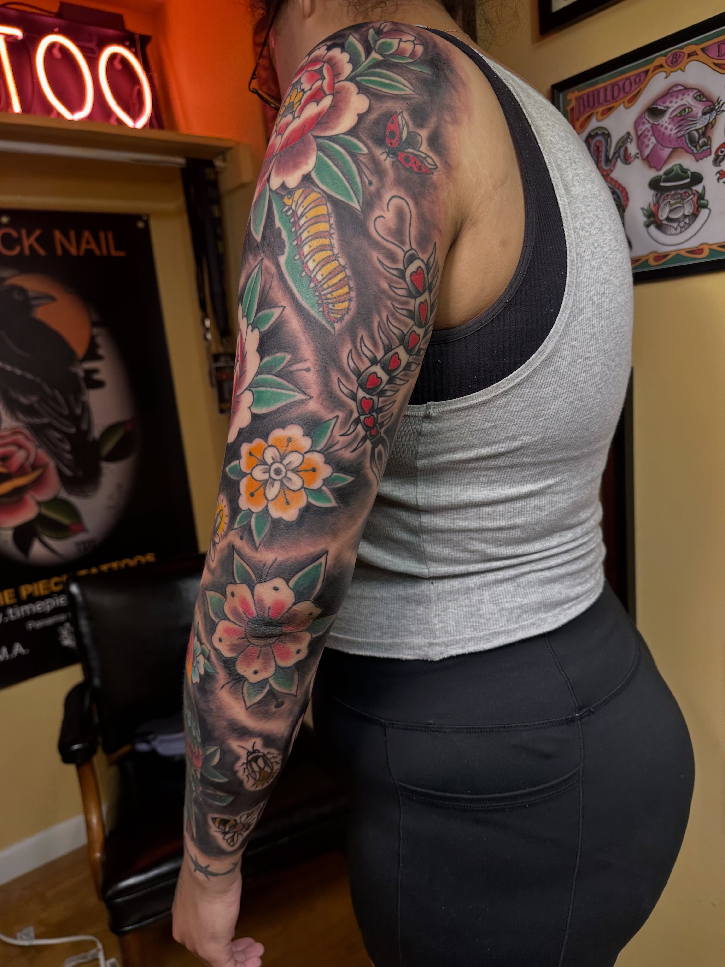 Tattoo by @derricknail — american_traditional, dotwork