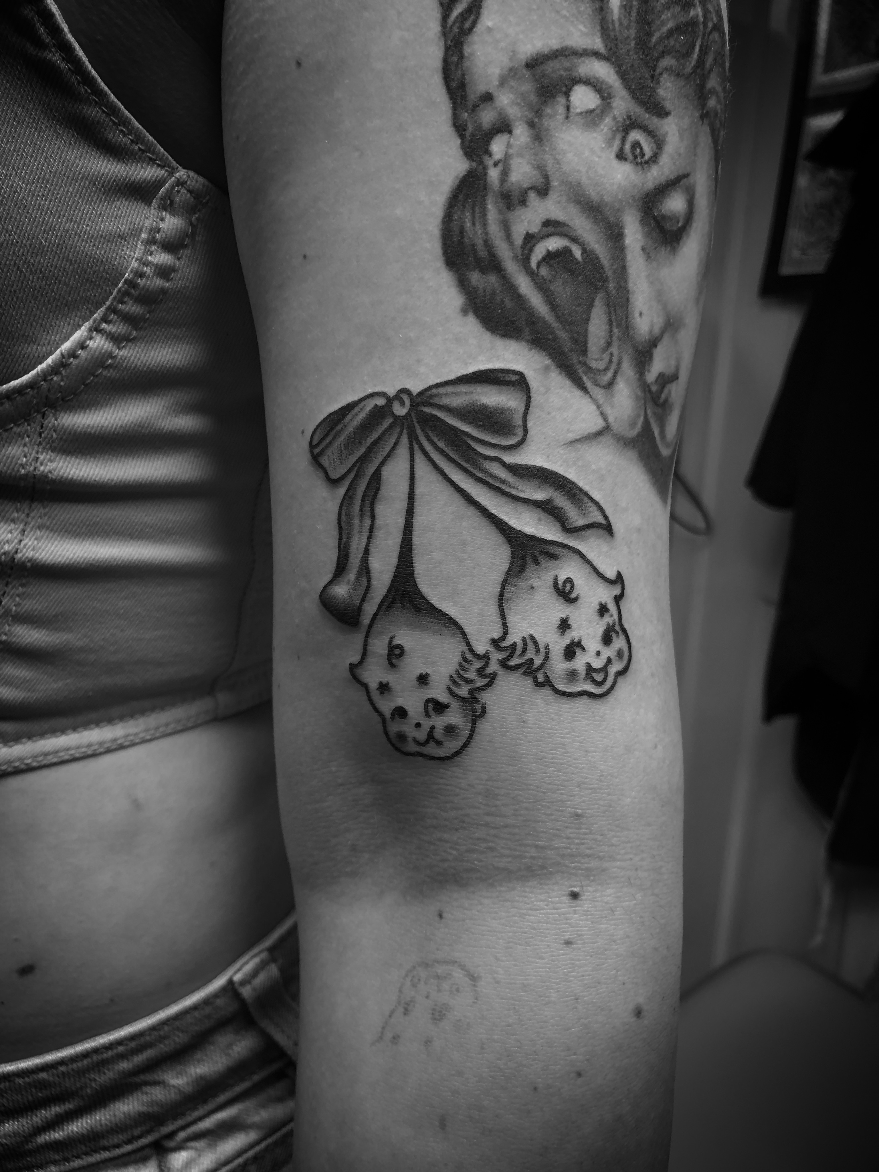 Tattoo by @marble_tattoos — black_and_grey