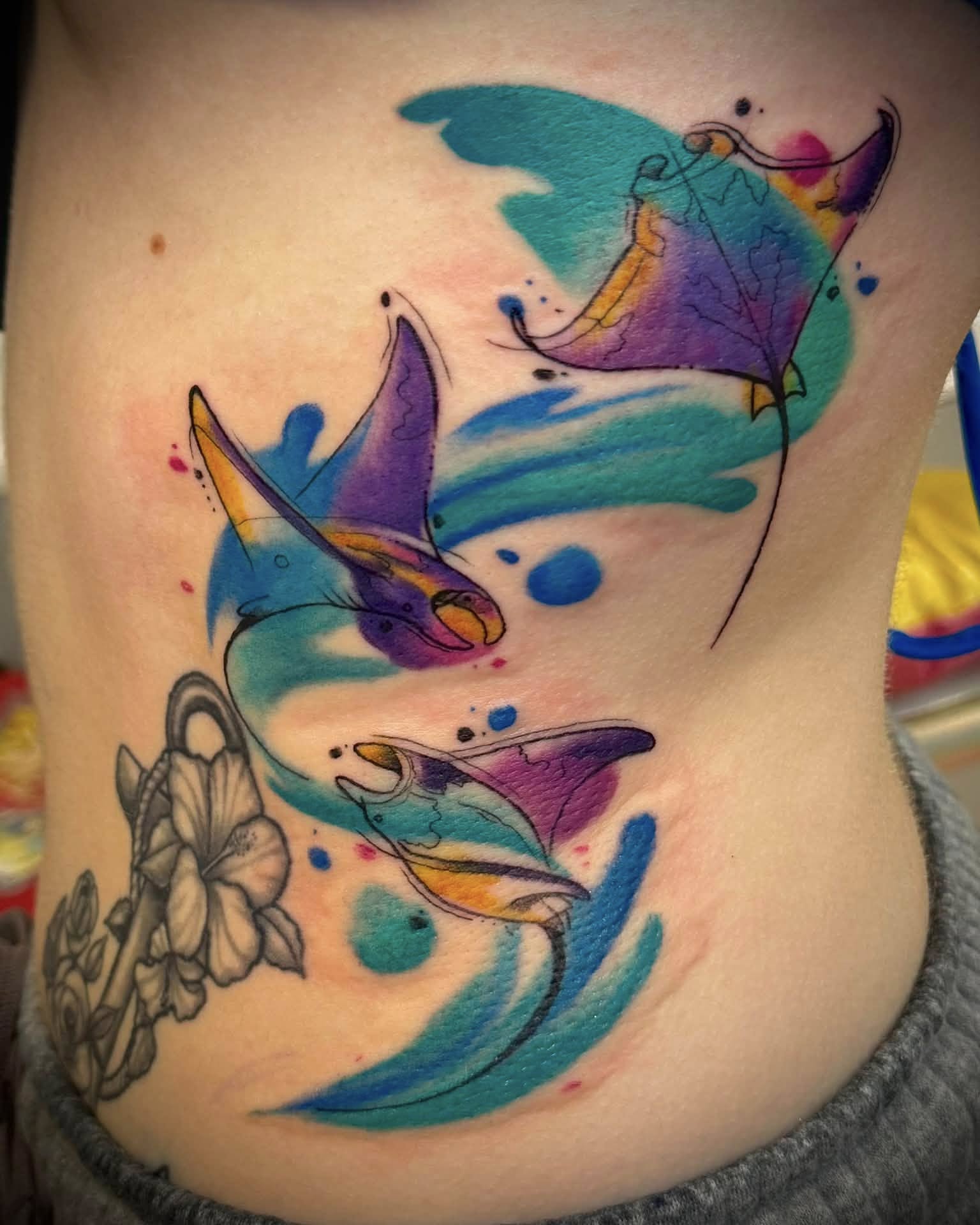Tattoo by @moon_lit_tattoos — watercolor