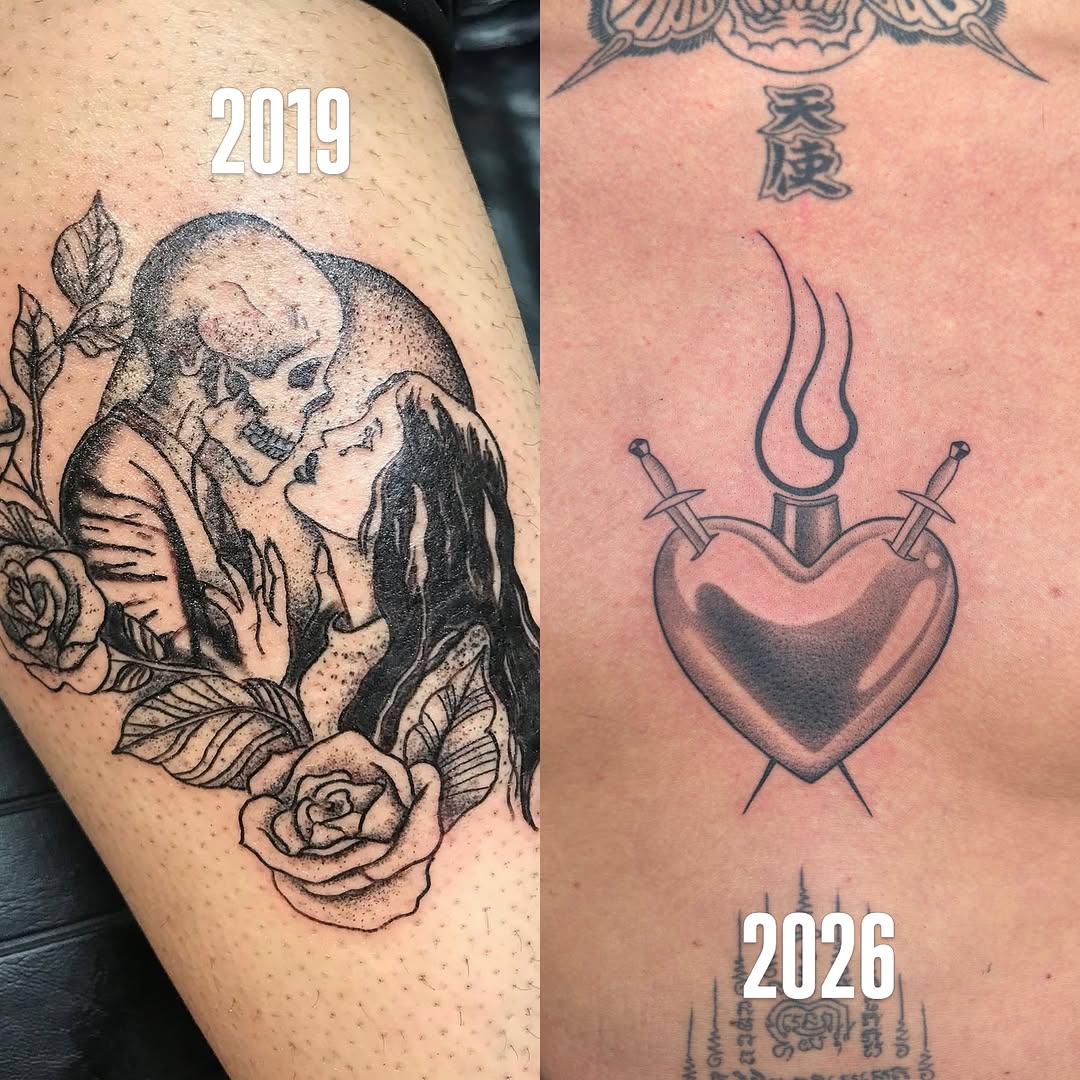 Tattoo by @inkbyhb — american_traditional, dotwork