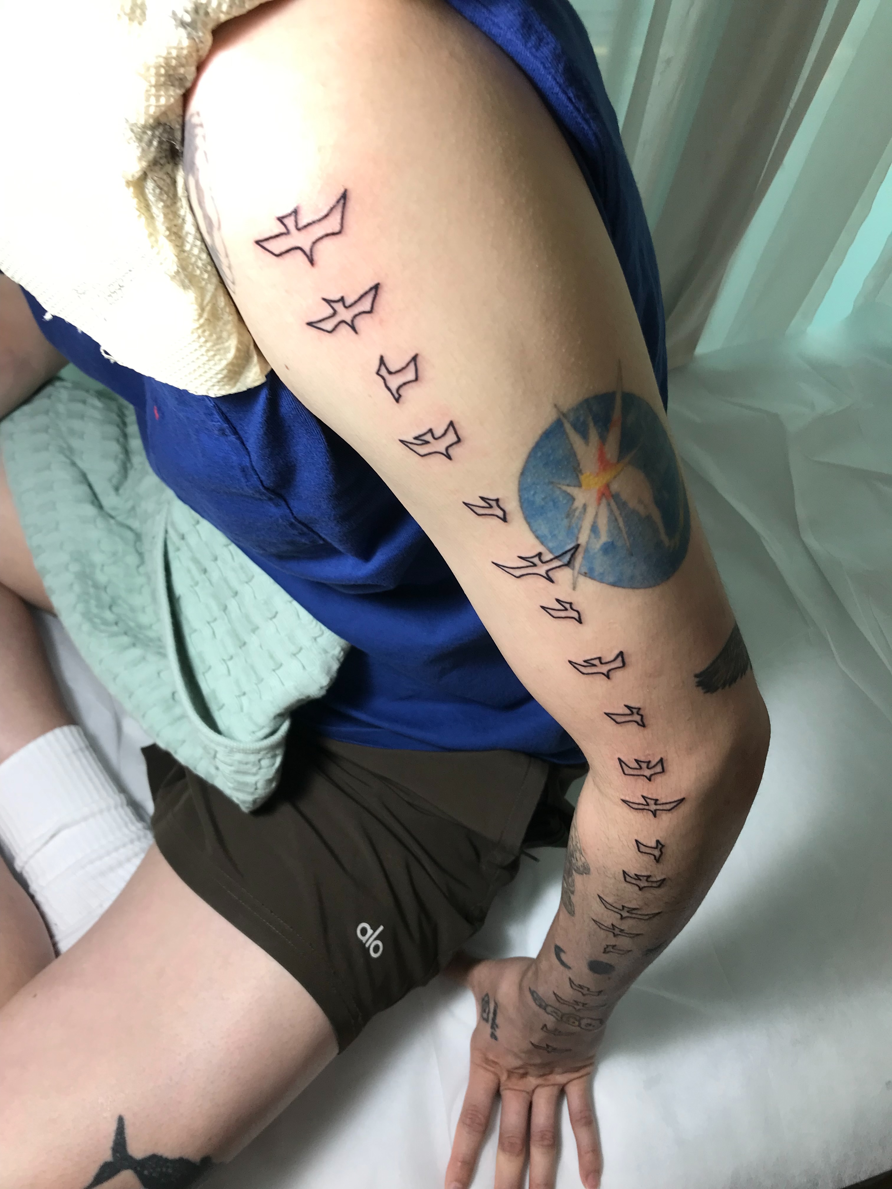 Tattoo by @zayoutattoo — dotwork, geometric