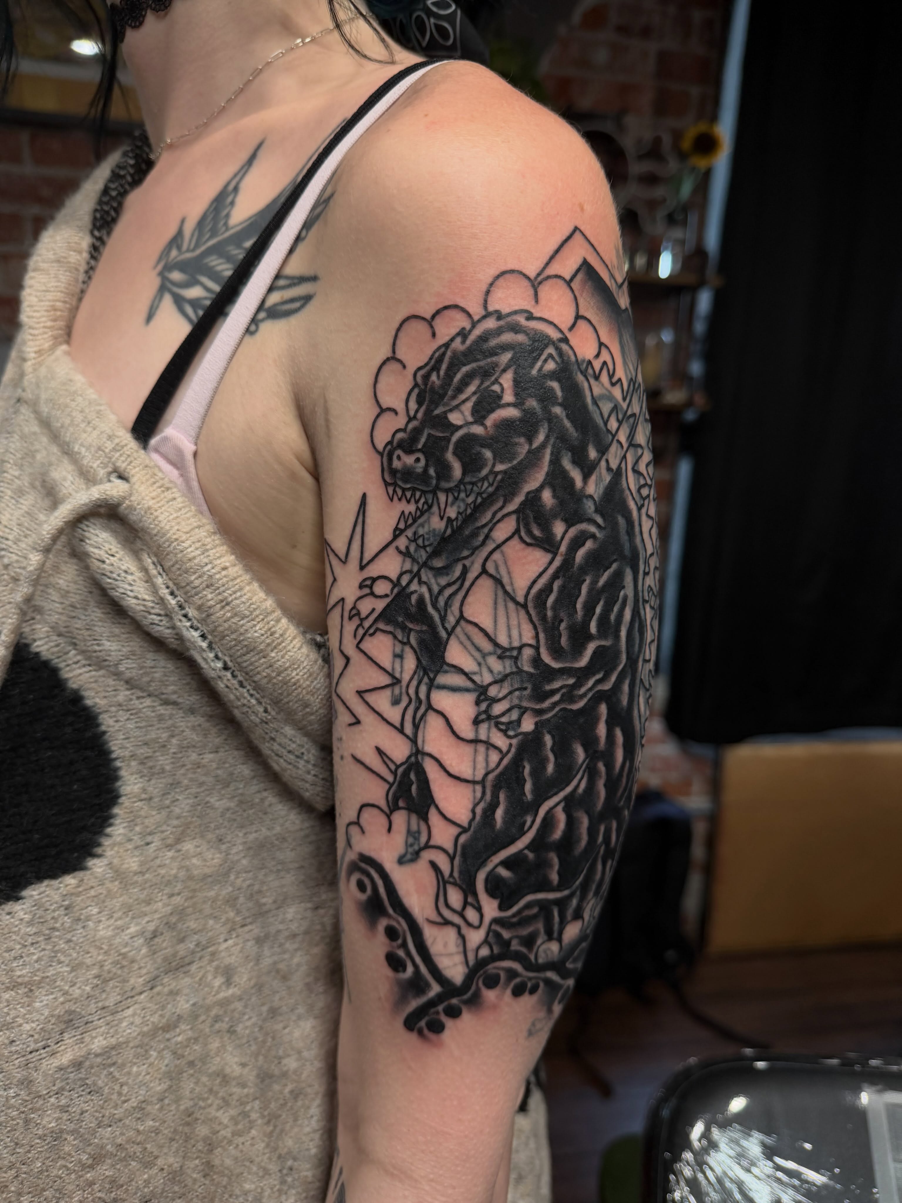 Tattoo by @megz_tattz — black_and_grey