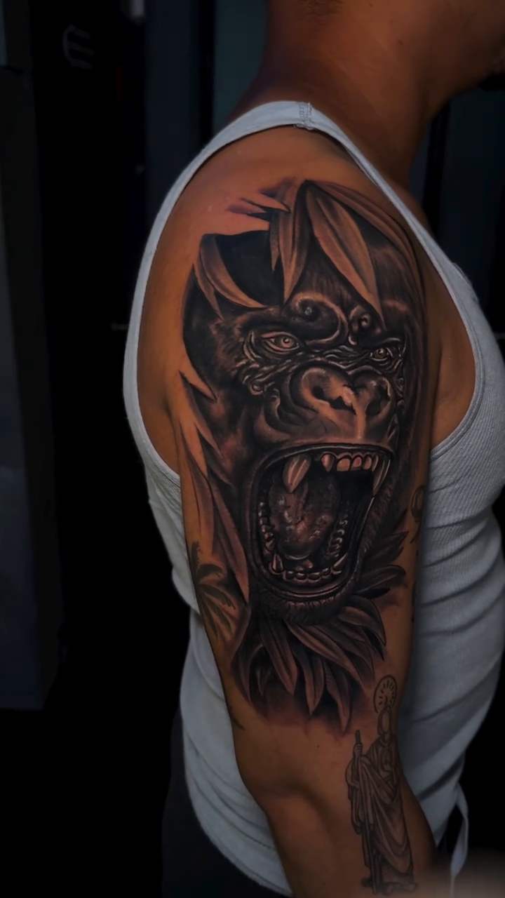 Tattoo by @_dannytats — realism, black_and_grey