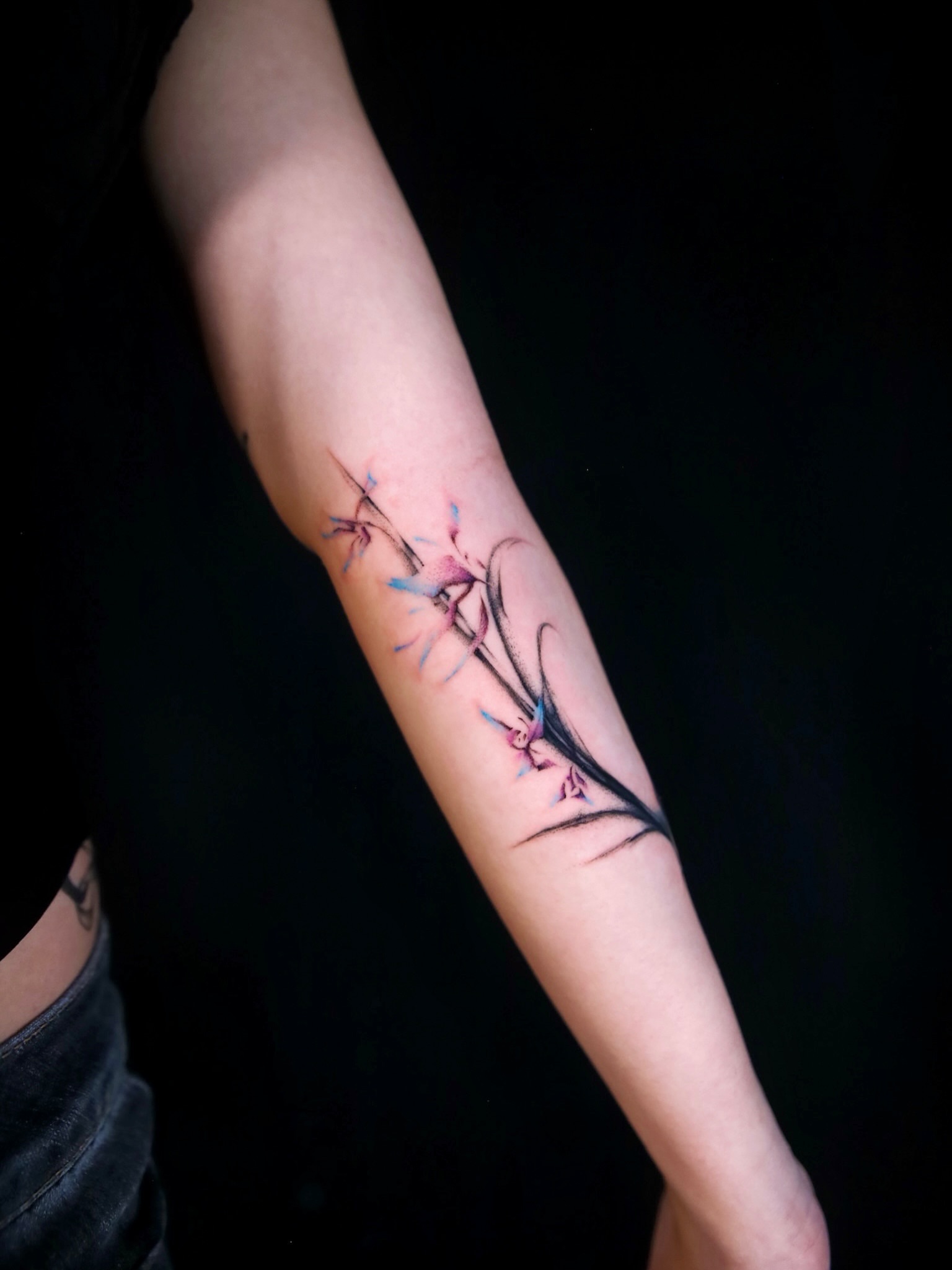 Tattoo by @less_salt_tatt — watercolor