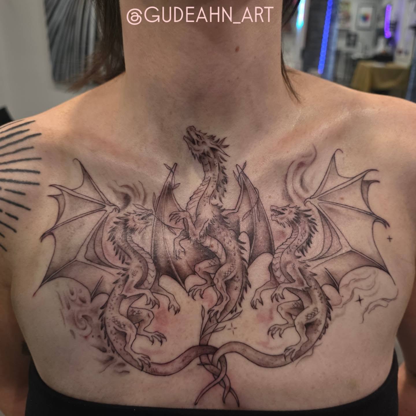 Tattoo by @gudeahn_art — black_and_grey