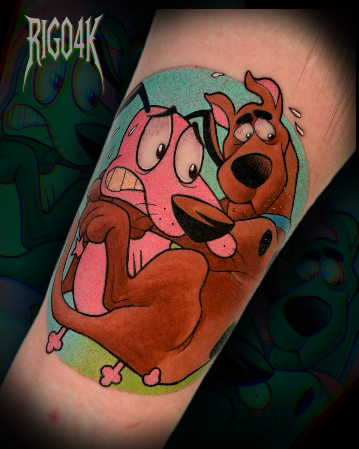 Tattoo by @rigo4k — illustrative