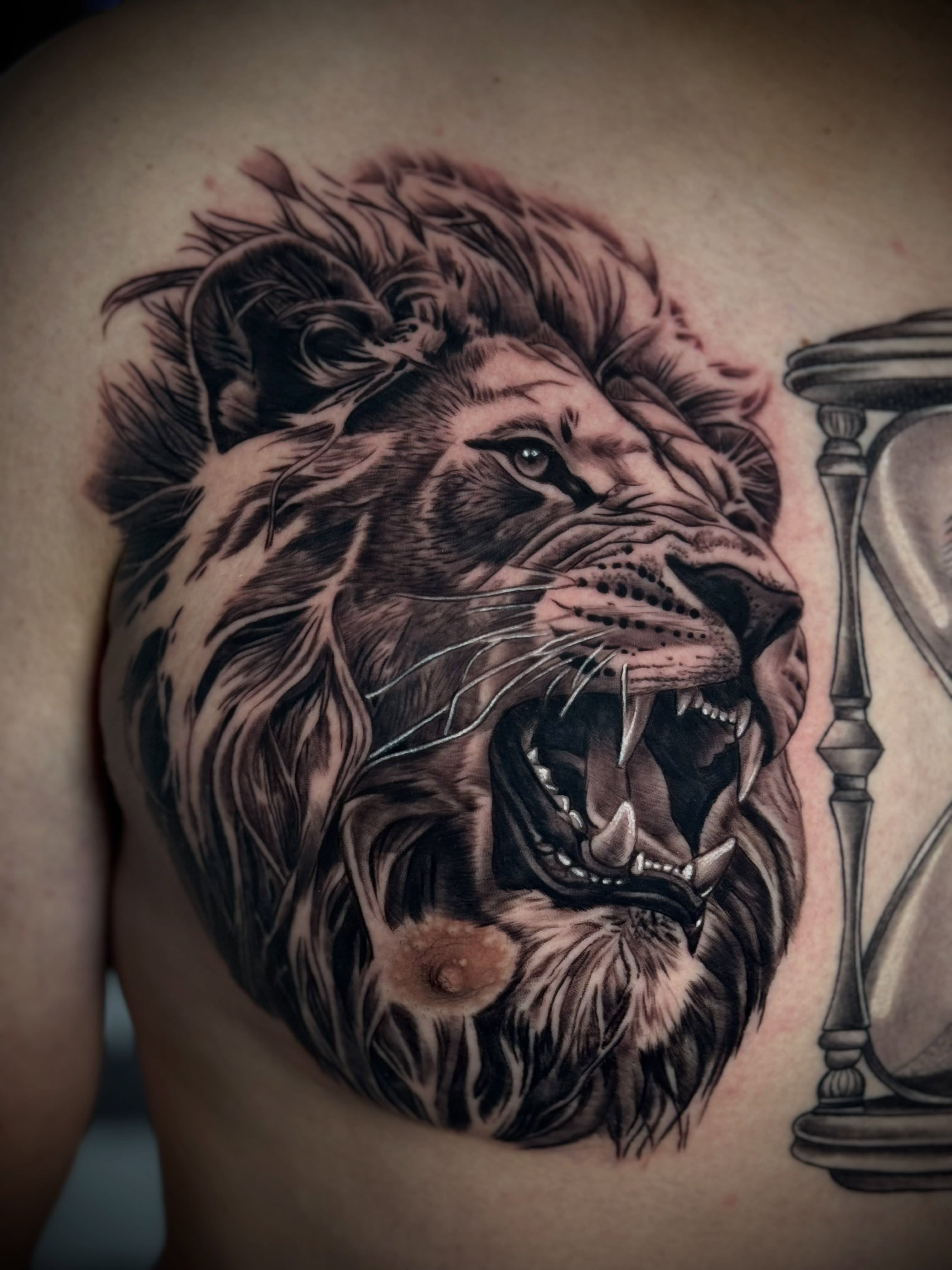 Tattoo by @chino_inks — realism, black_and_grey