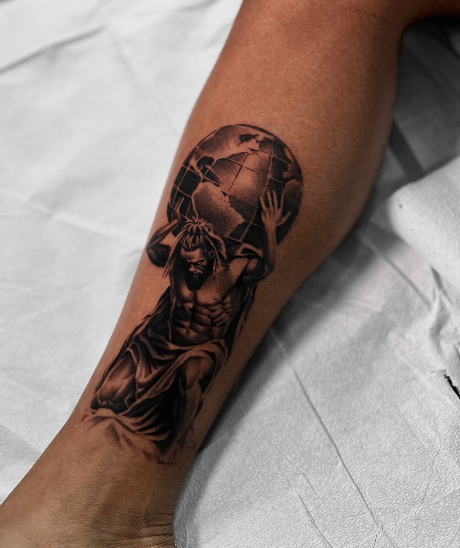 Tattoo by @alfredoadametattoo — realism, black_and_grey