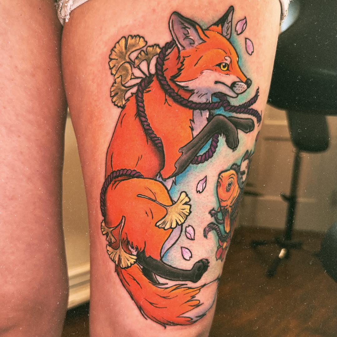 Tattoo by @eric_inks — american_traditional, dotwork