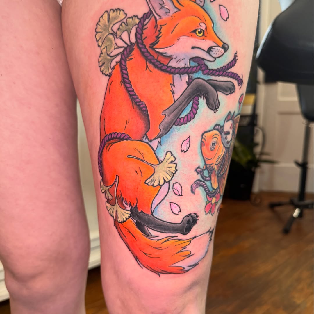 Tattoo by @eric_inks — american_traditional, dotwork