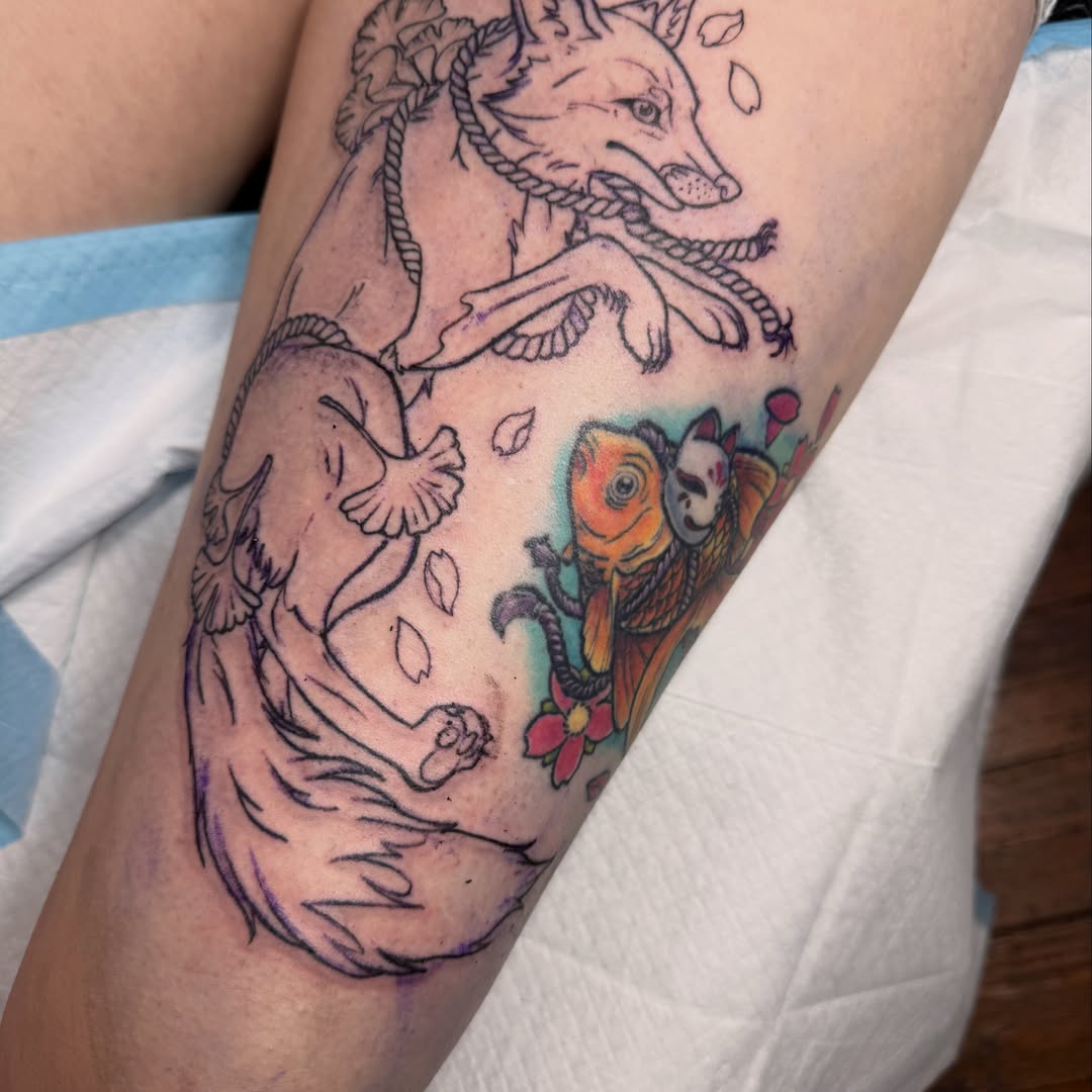 Tattoo by @eric_inks — new_school, illustrative