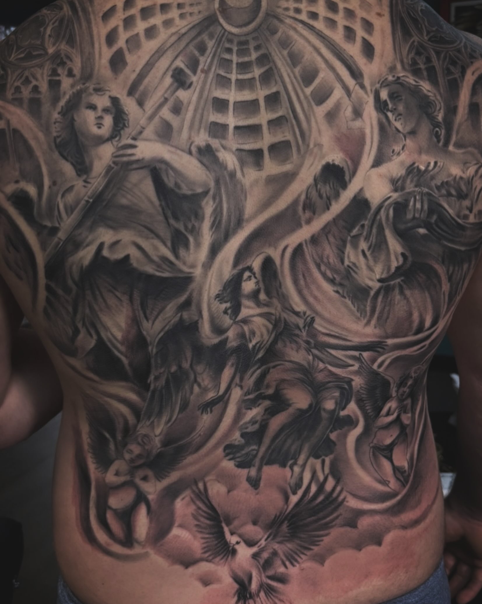 Tattoo by @_keags_the_meags_tattoos_ — realism, black_and_grey