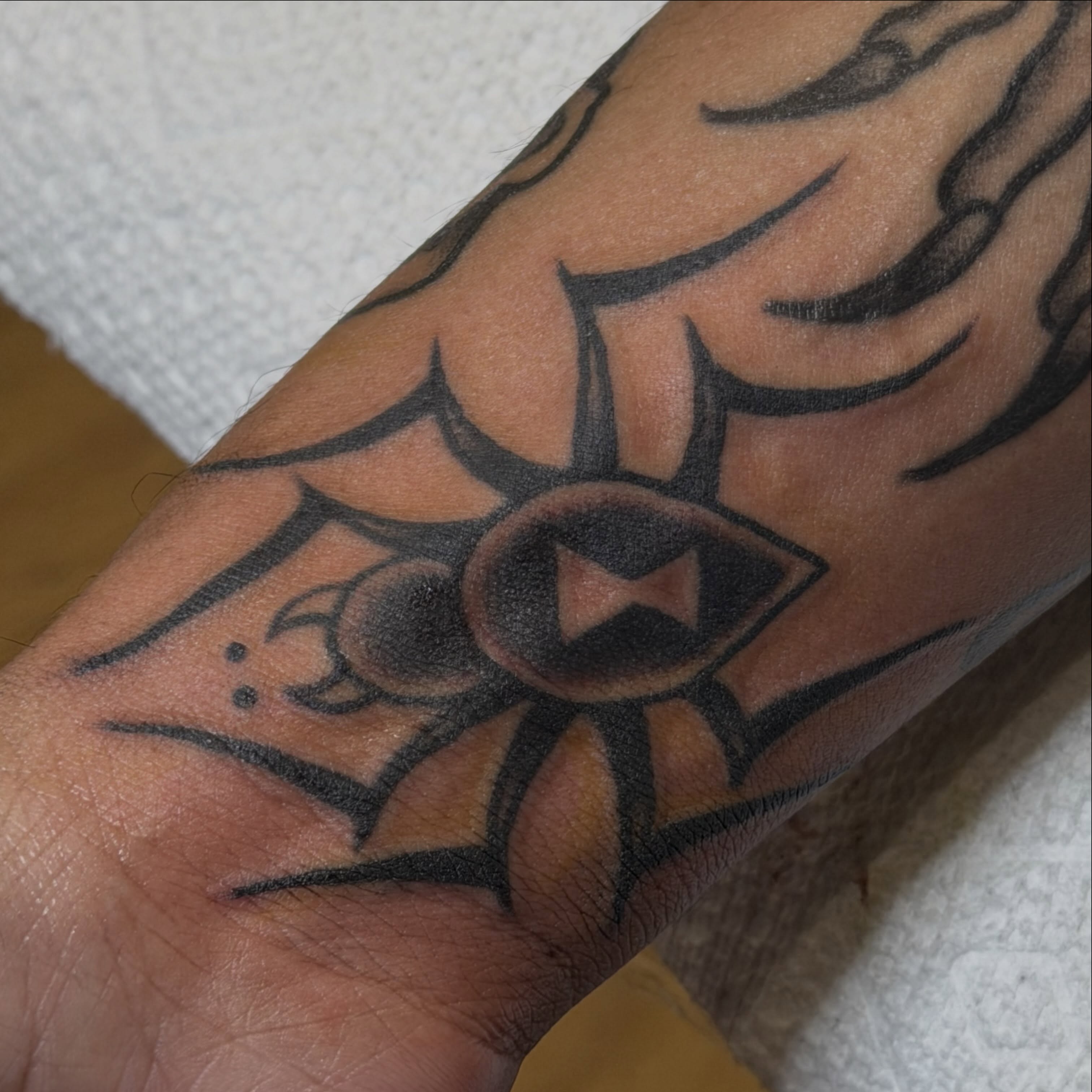 Geometric symbol geometric tattoo on the forearm by 🩸 𝓢𝔂𝓵𝓿𝓲𝓮 🩸 ▪︎ 𝕯𝖊𝖓𝖛𝖊𝖗 𝕿𝖆𝖙𝖙𝖔𝖔𝖊𝖗 ▪︎