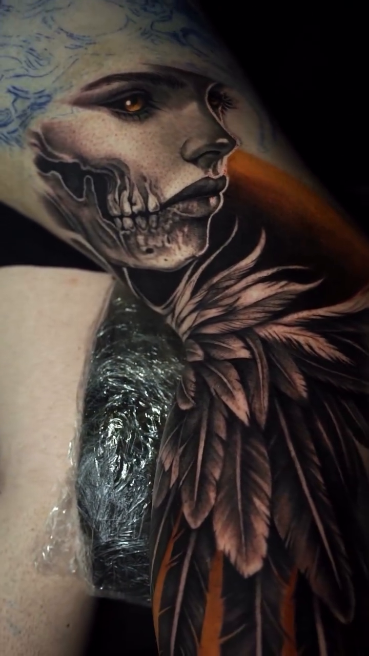 Tattoo by @inkedbydaniela — realism, dark_realism
