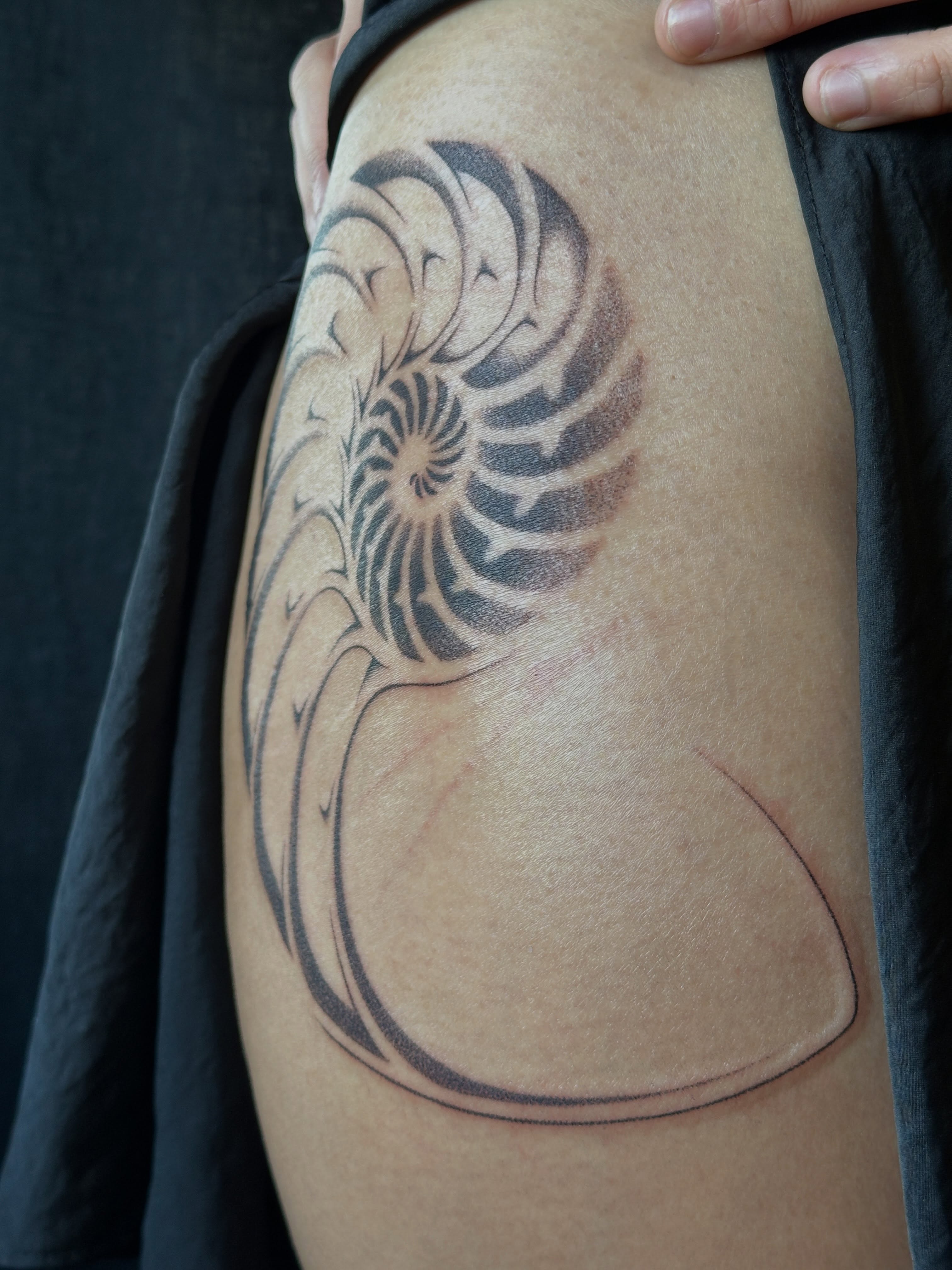 Tattoo by @rrrackham — black_and_grey