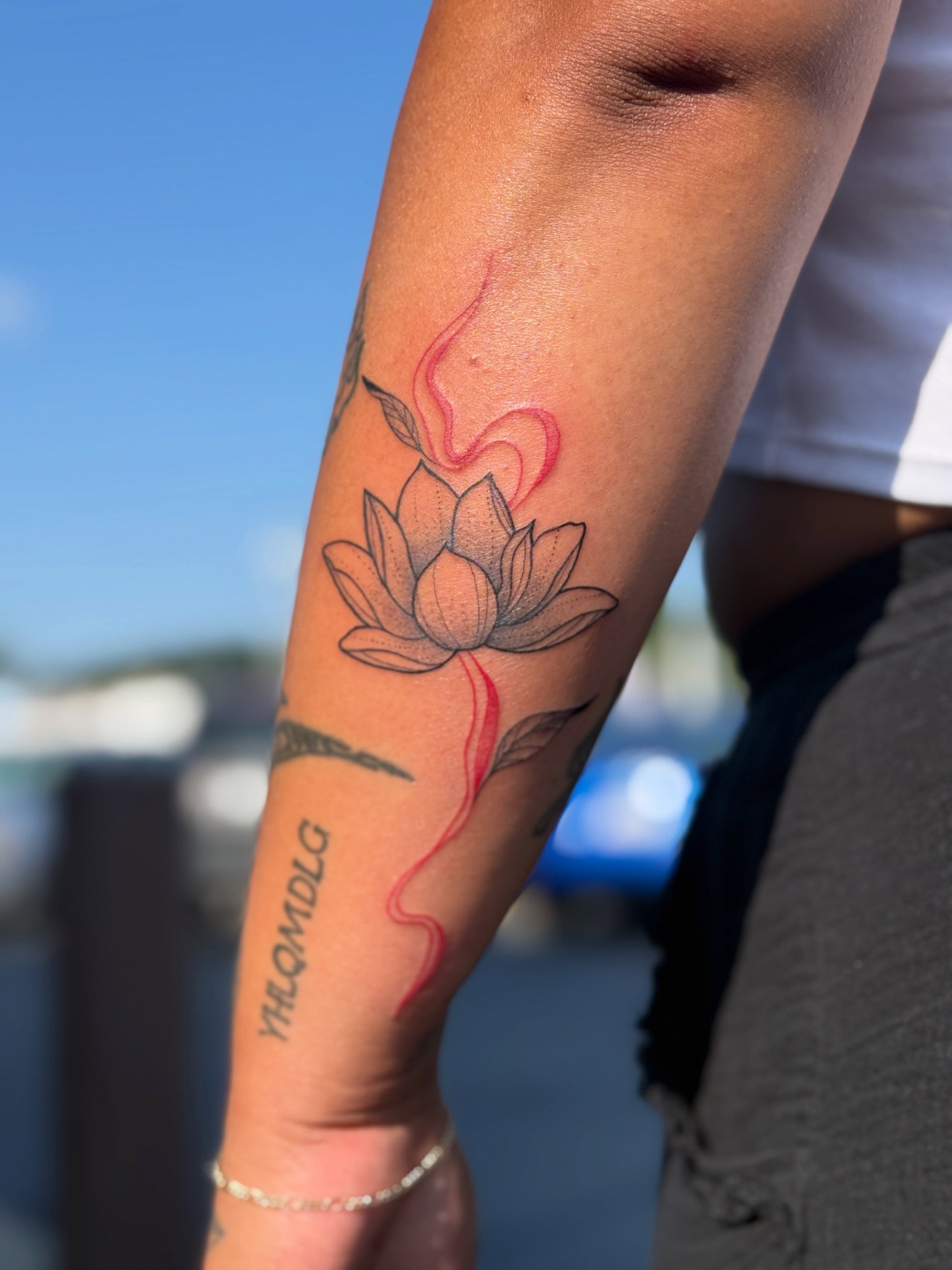 Tattoo by @hardcore.crybaby — dotwork