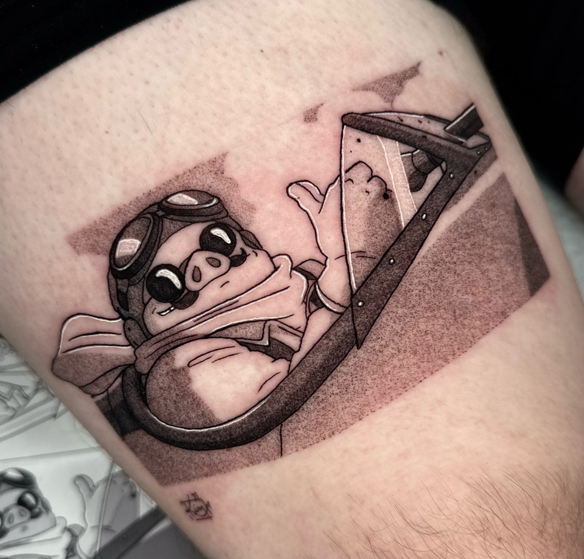 Tattoo by @kkimnida — black_and_grey