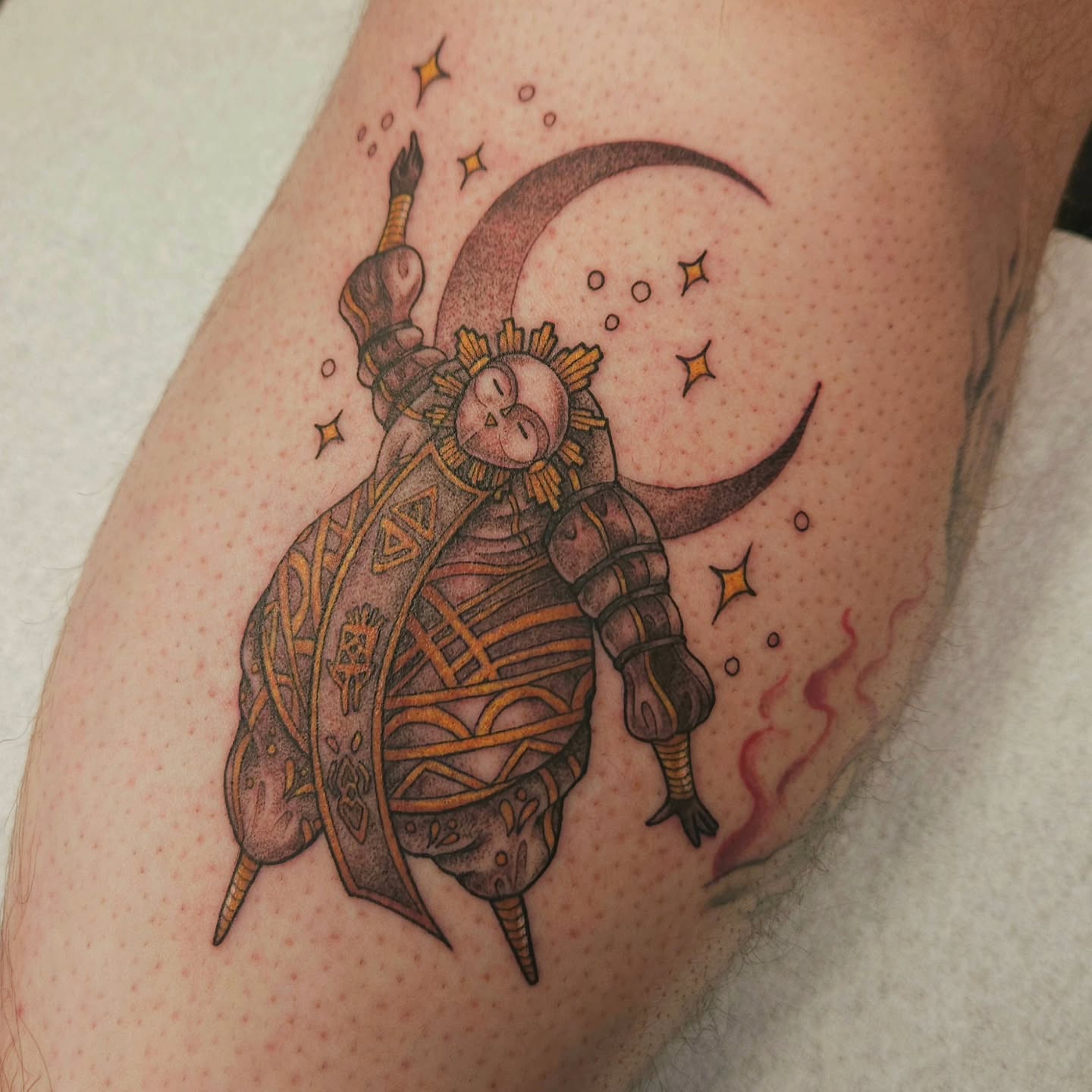 Astronaut in space dotwork tattoo on the forearm by πΎπππππ πΎπππππ