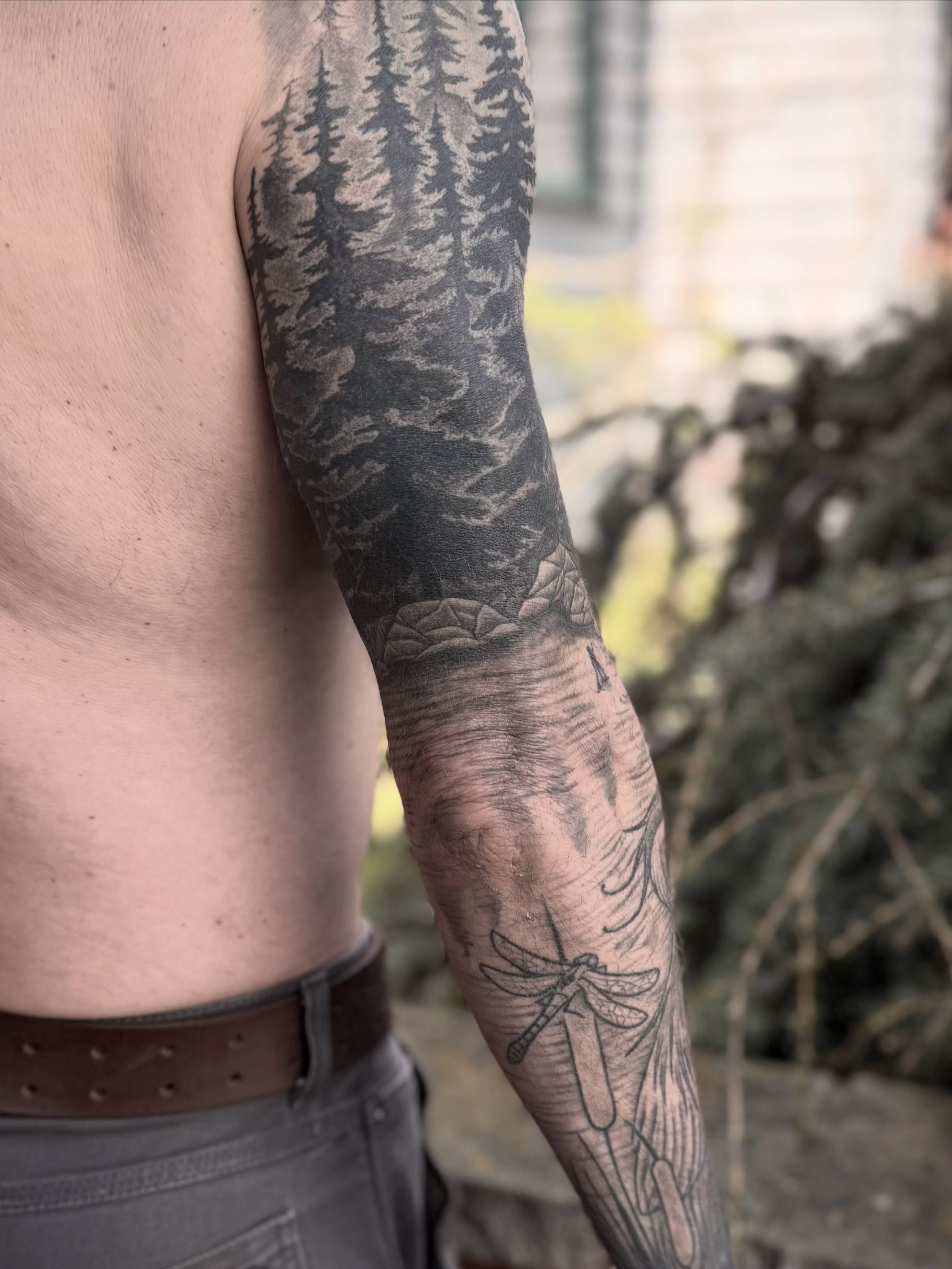 Tattoo by @velesara_tattoo — black_and_grey, realism