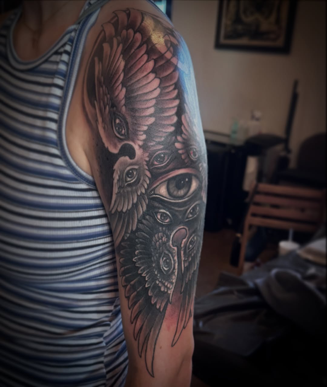 Tattoo by @dominicholmes_art — realism, dark_realism