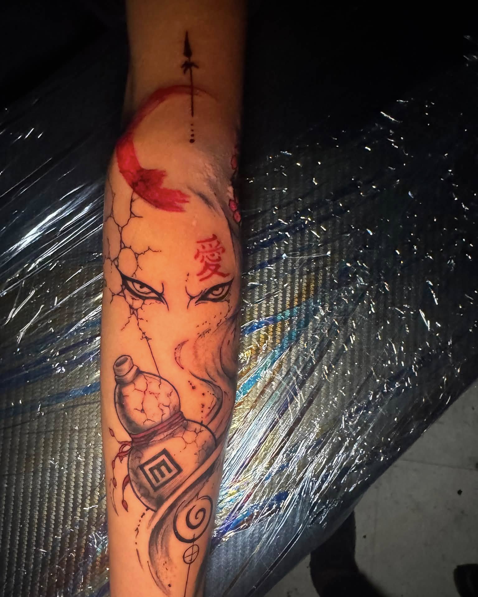 Tattoo by @iamsheinks — dotwork, japanese_irezumi