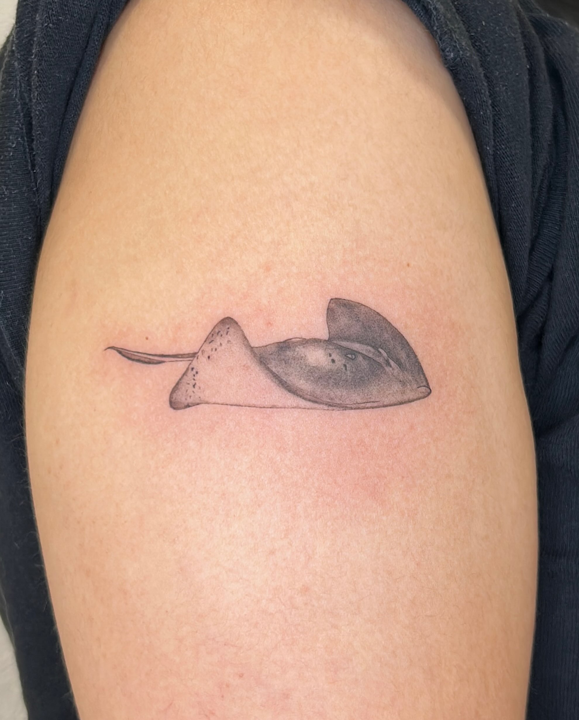 Tattoo by @tsuinami.tattoos — black_and_grey