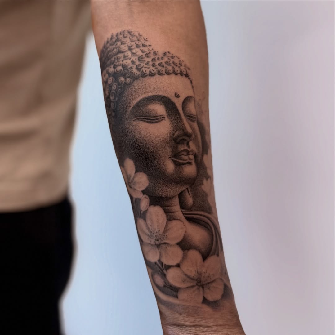 Tattoo by @jackcalliertattoos โ dotwork, realism