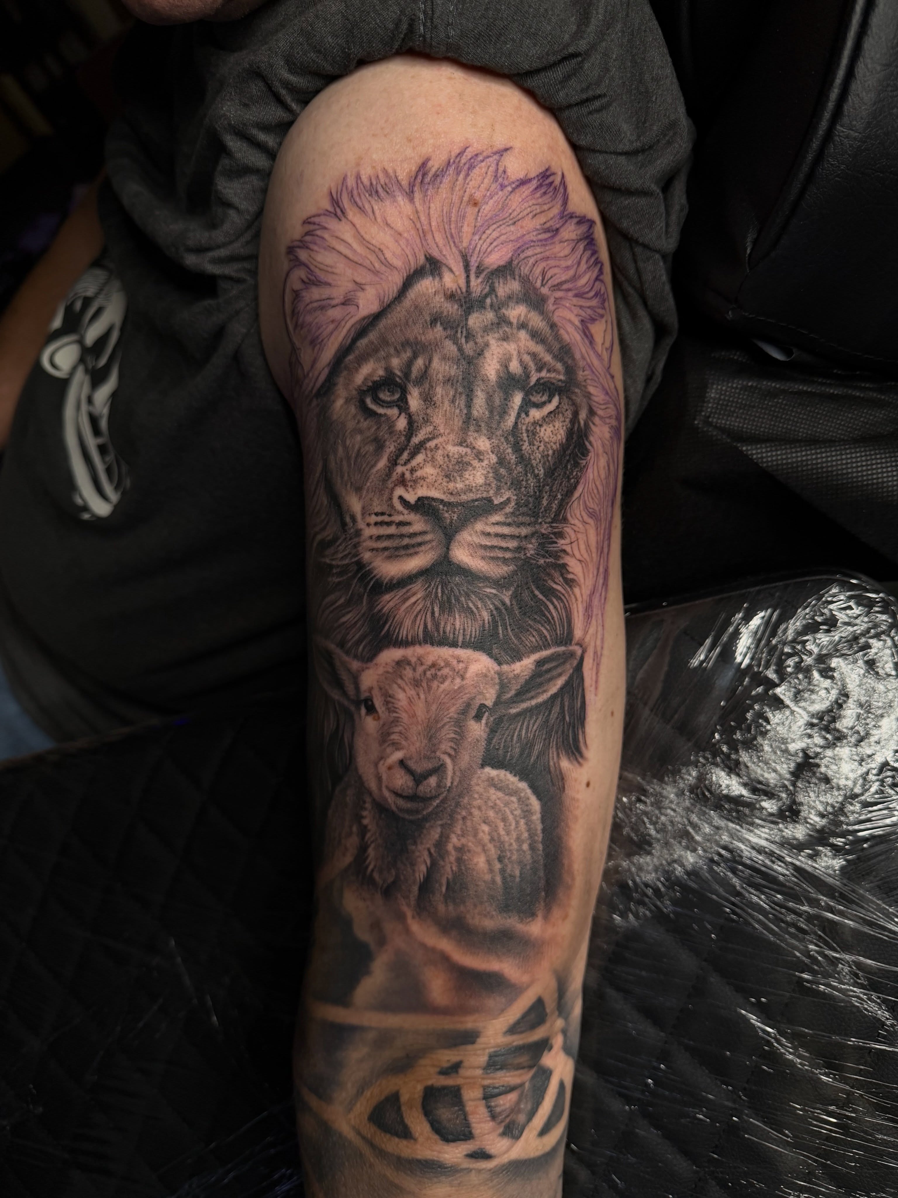 Tattoo by @michaelgetzcreations — realism, black_and_grey