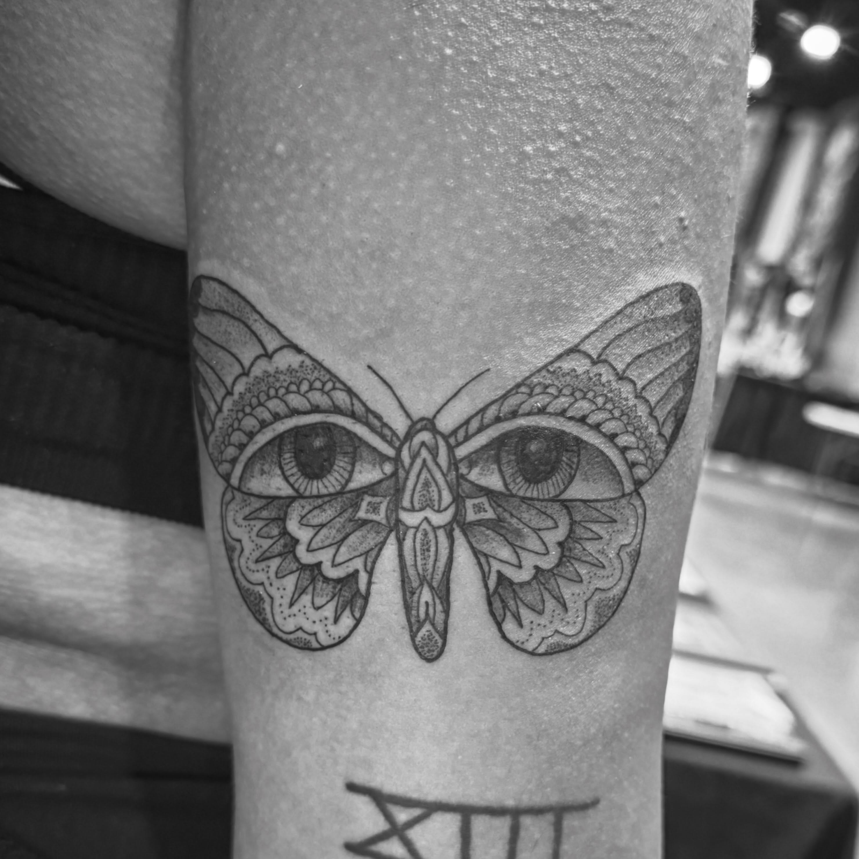 Tattoo by @charlestrujillo — dotwork, geometric
