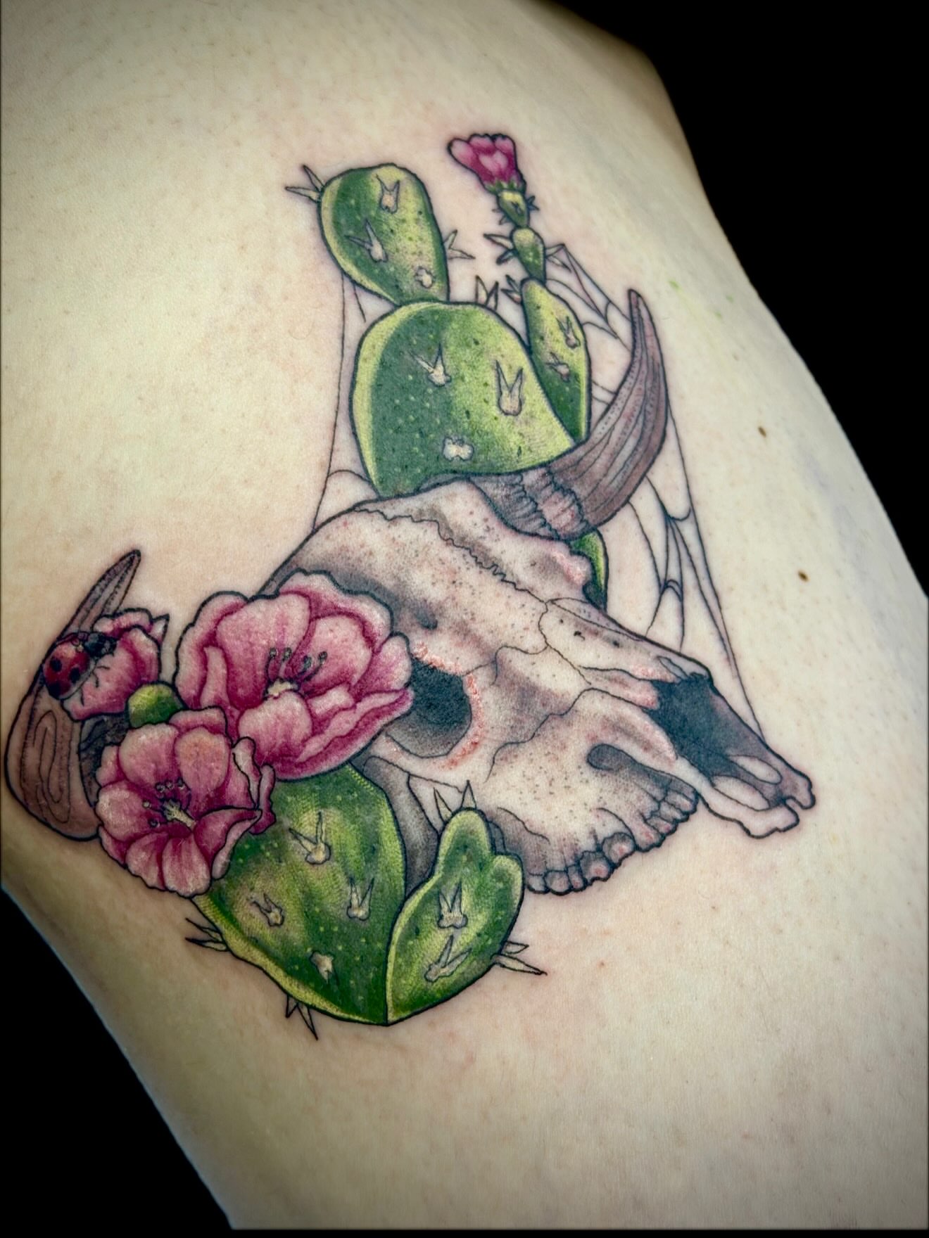 Tattoo by @_theinkwitch_ — american_traditional, dotwork
