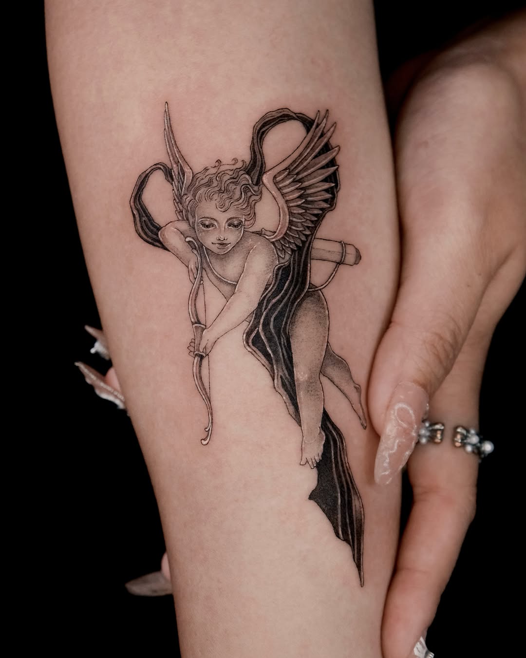Tattoo by @pobitattoo — black_and_grey
