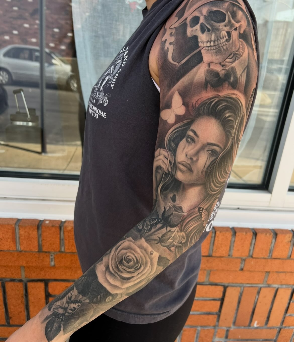 Tattoo by @chrisromolini — realism, black_and_grey