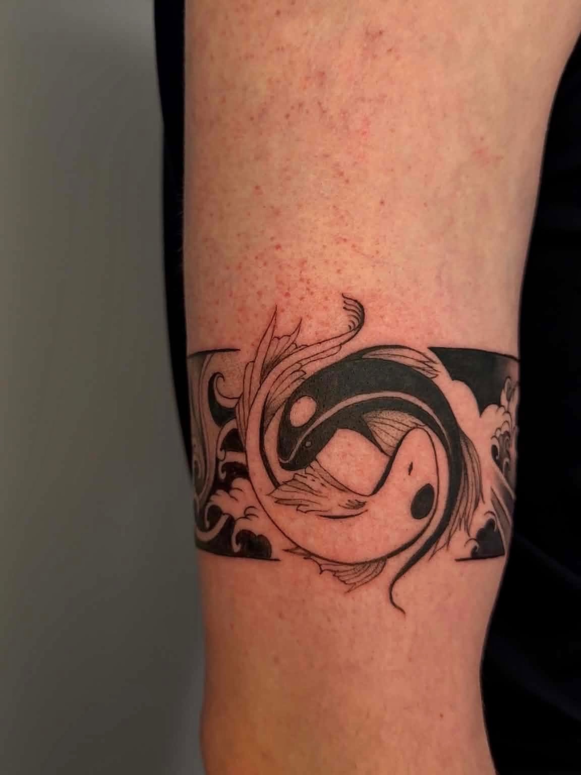 Tattoo by @hosannatattoo — black_and_grey