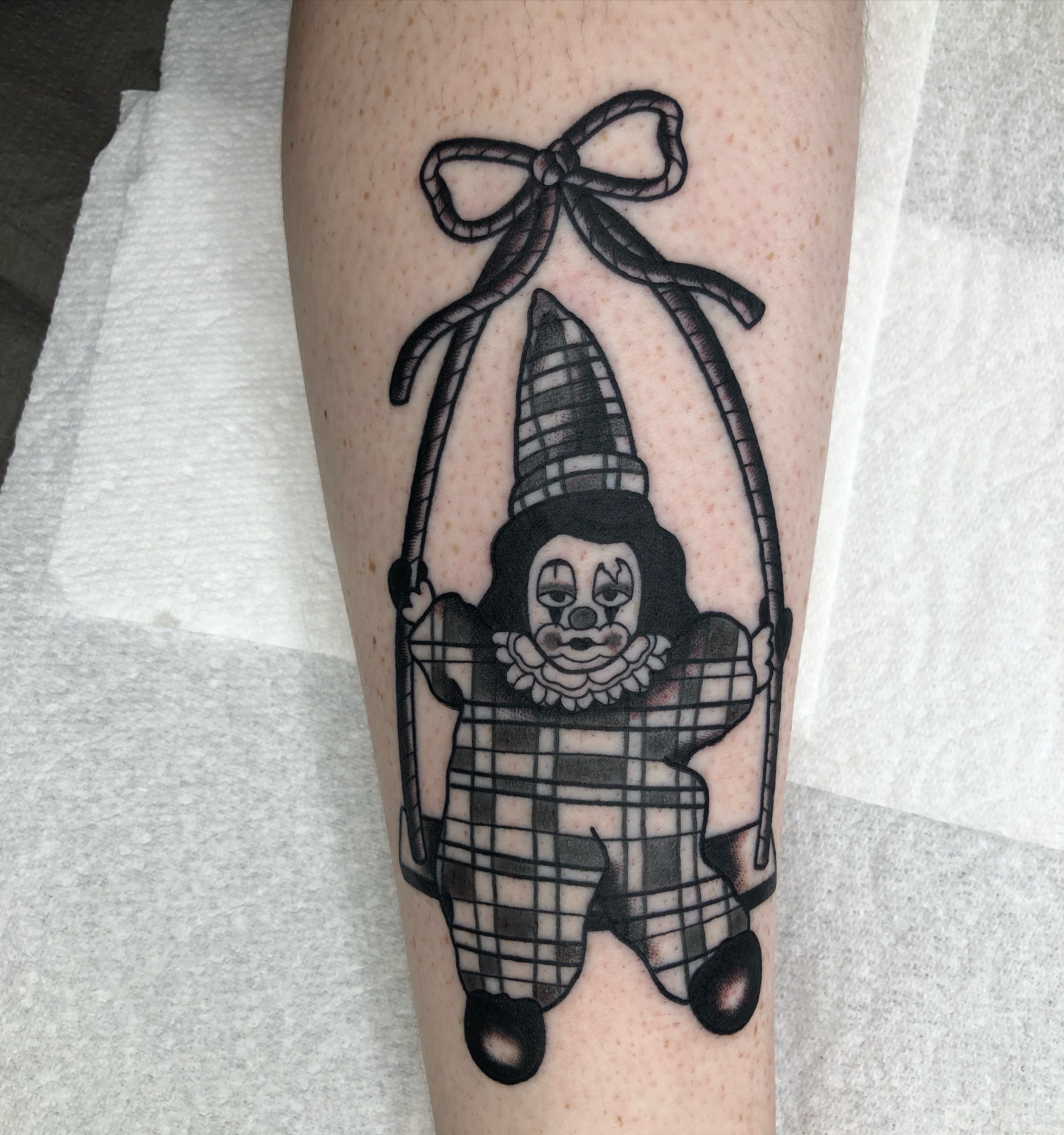 Tattoo by @misshailey_tattoo — black_and_grey