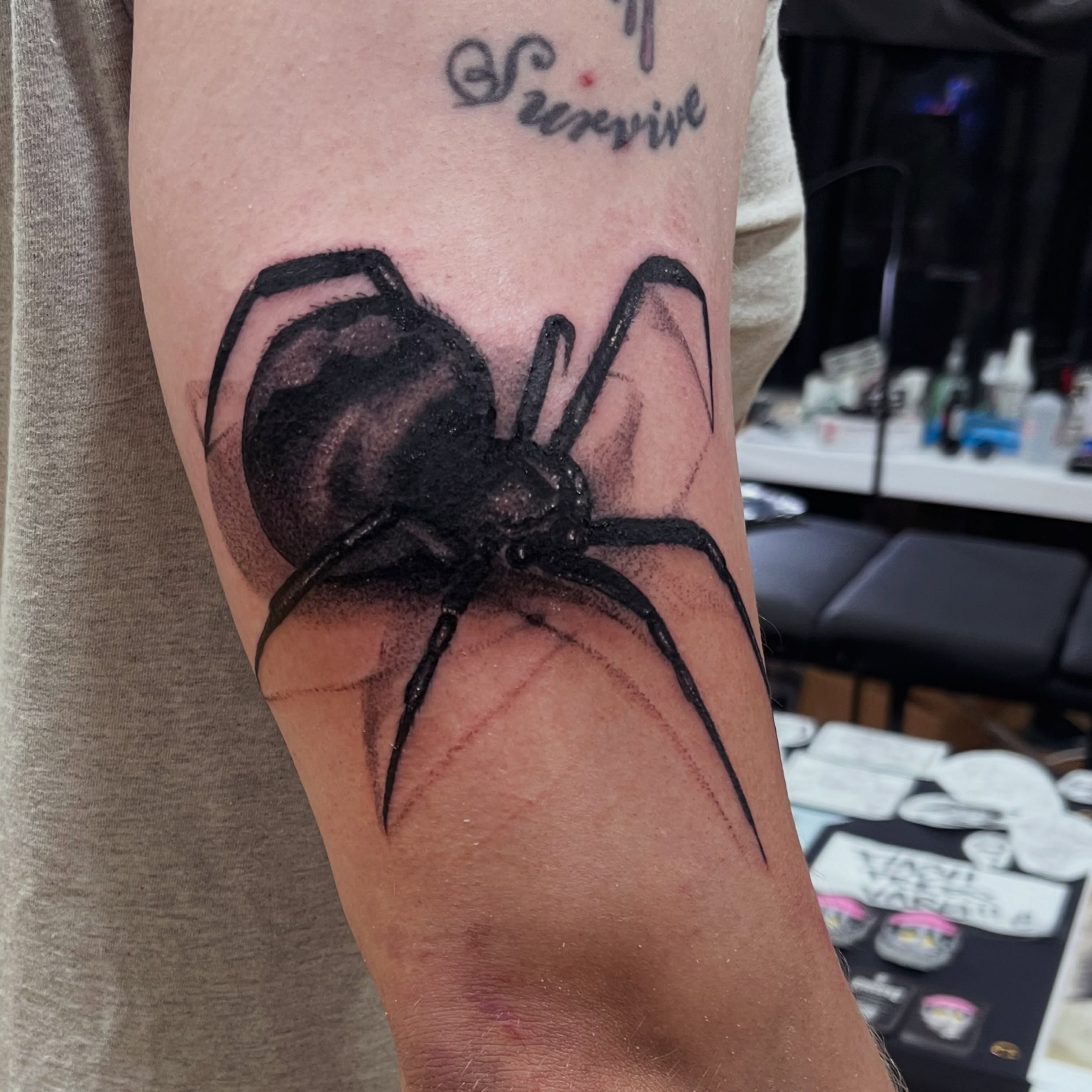 Tattoo by @illestgorilla — dotwork