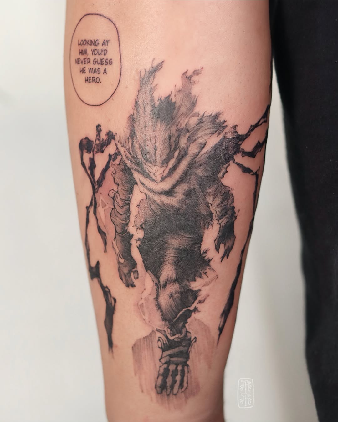 Tattoo by @phoebe_doartink — black_and_grey, realism
