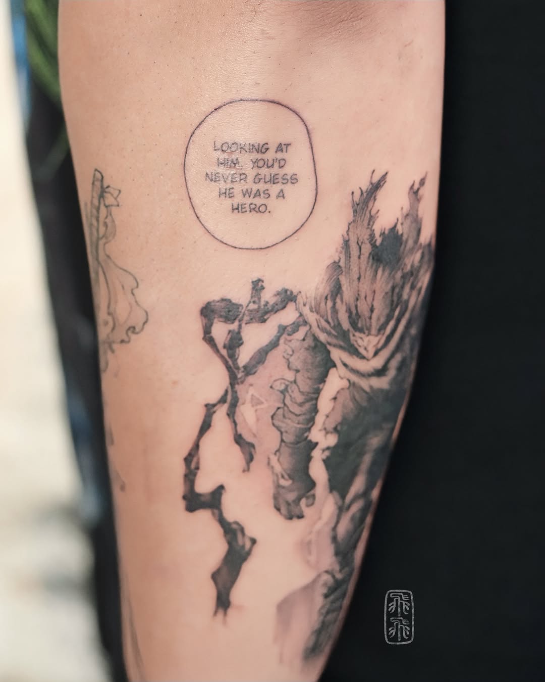Tattoo by @phoebe_doartink — black_and_grey