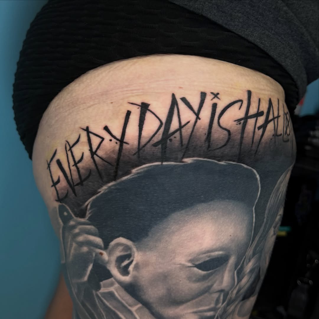 Tattoo by @rprebleart_tattoo — black_and_grey